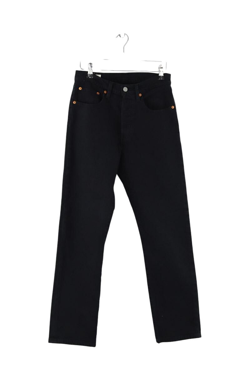 Cotton straight jeans LEVI'S - Seconde main Black