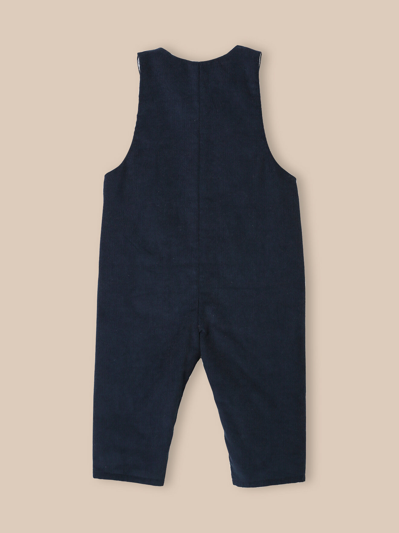 Quilted velvet overalls CYRILLUS Blue