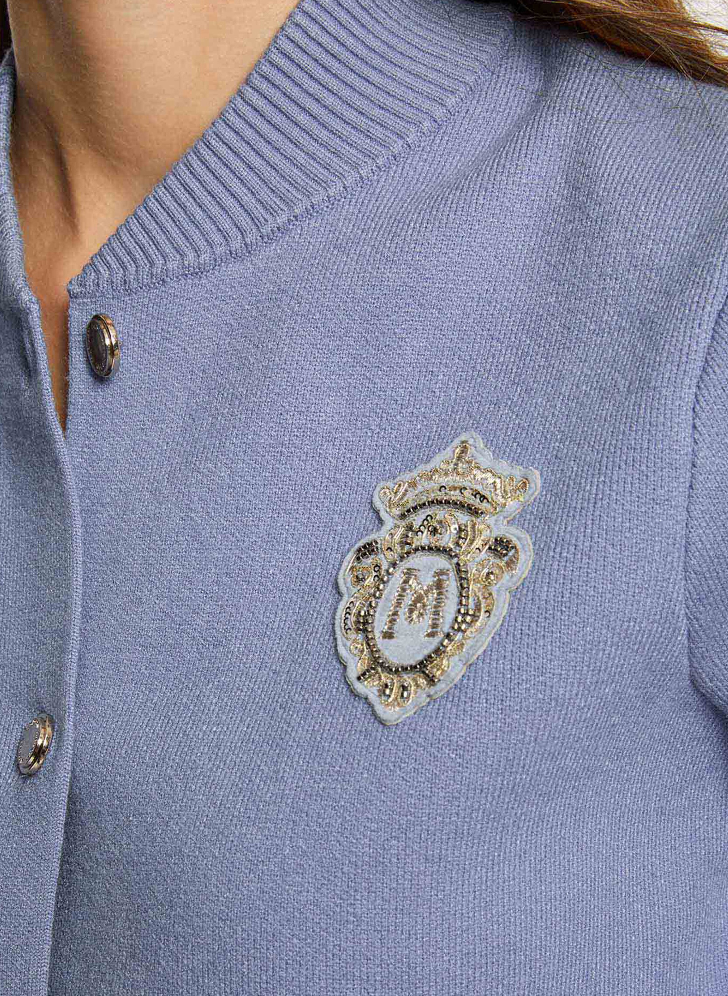 Teddy-Kragenweste MORGAN Blau