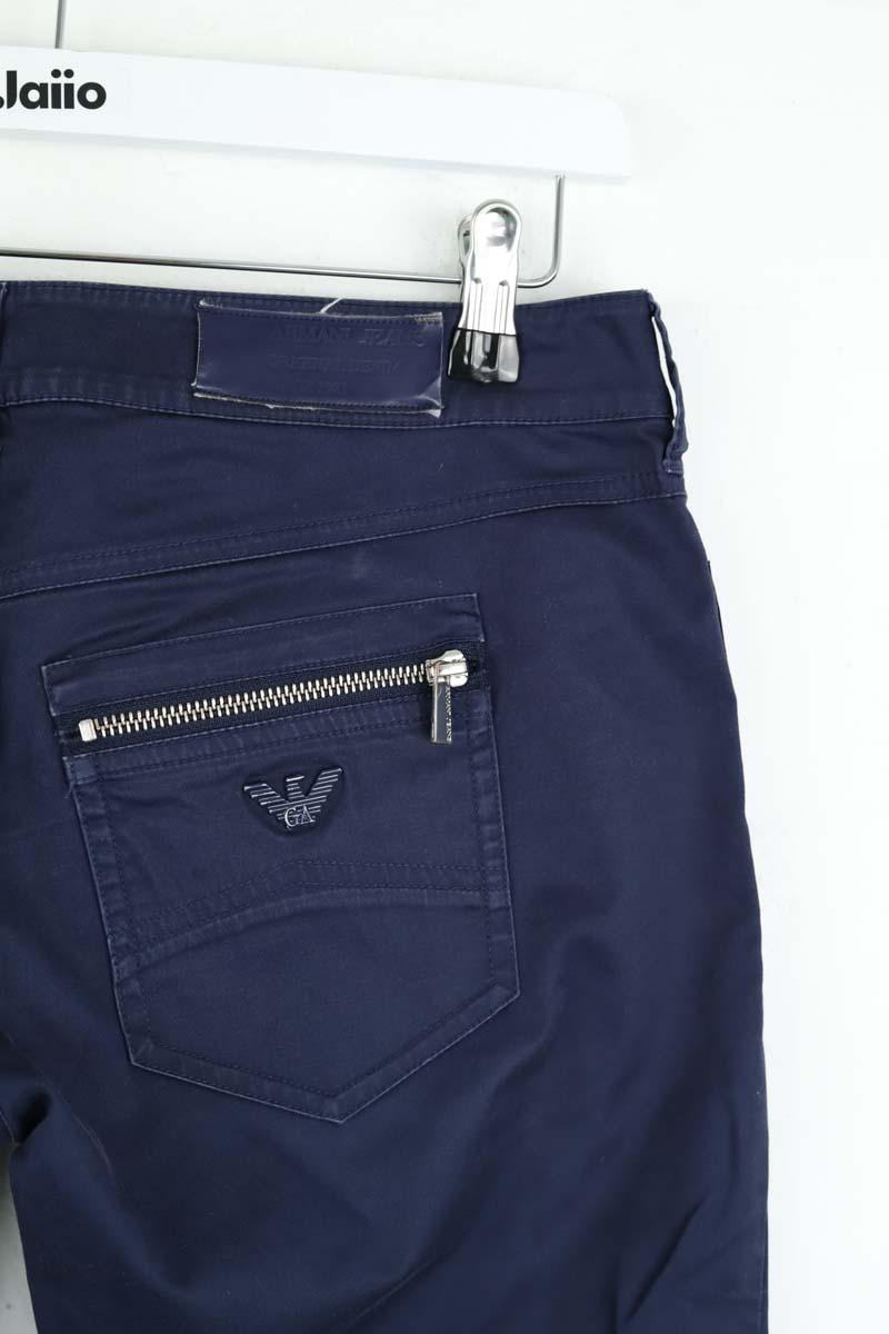 Cotton chinos ARMANI - SECONDE MAIN Blue