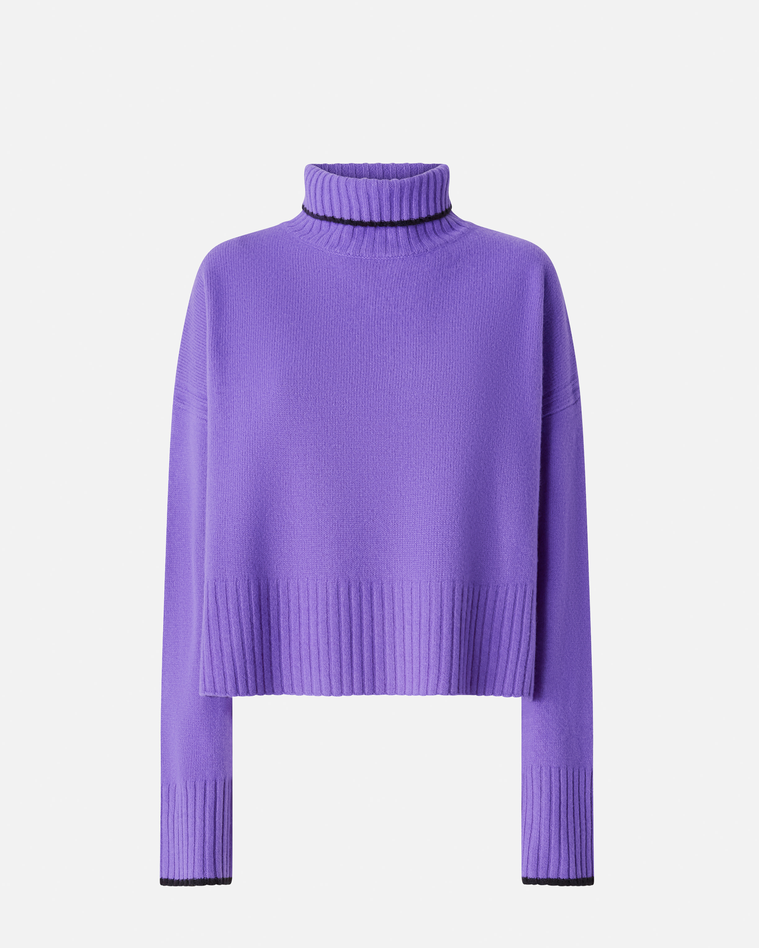 Knit turtleneck sweater PINKO Purple