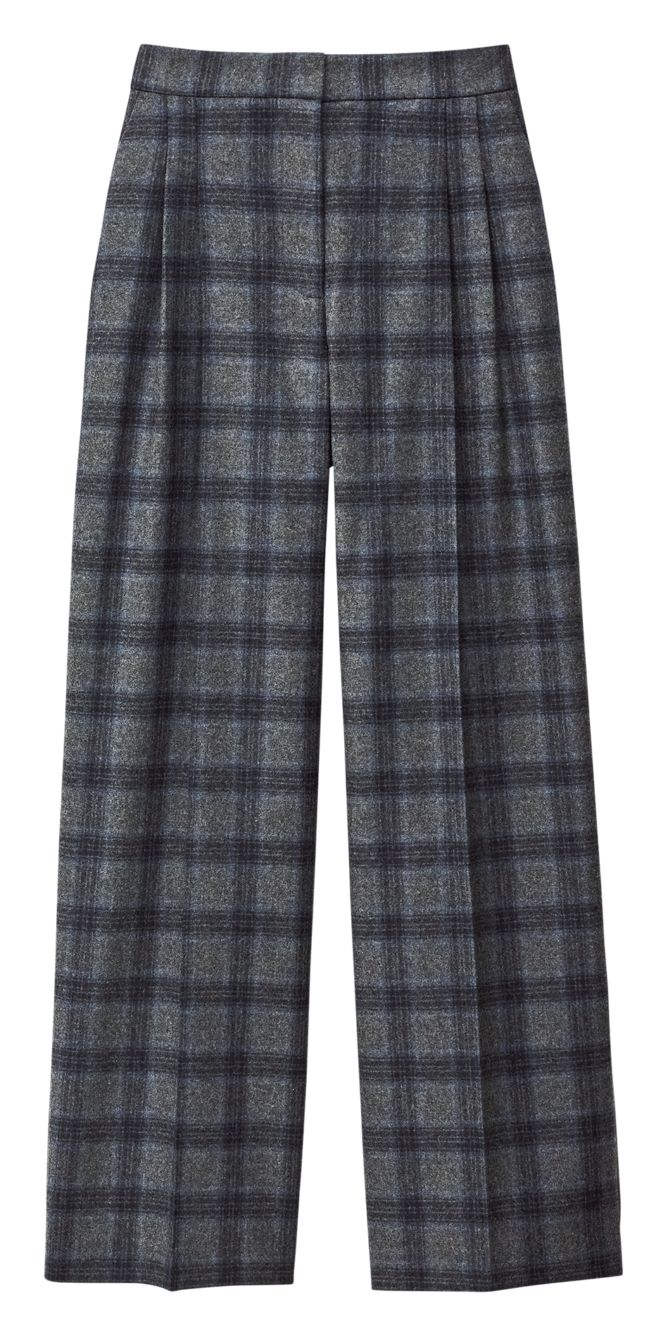 Straight-fit broek van wolmix BA&SH Blauw