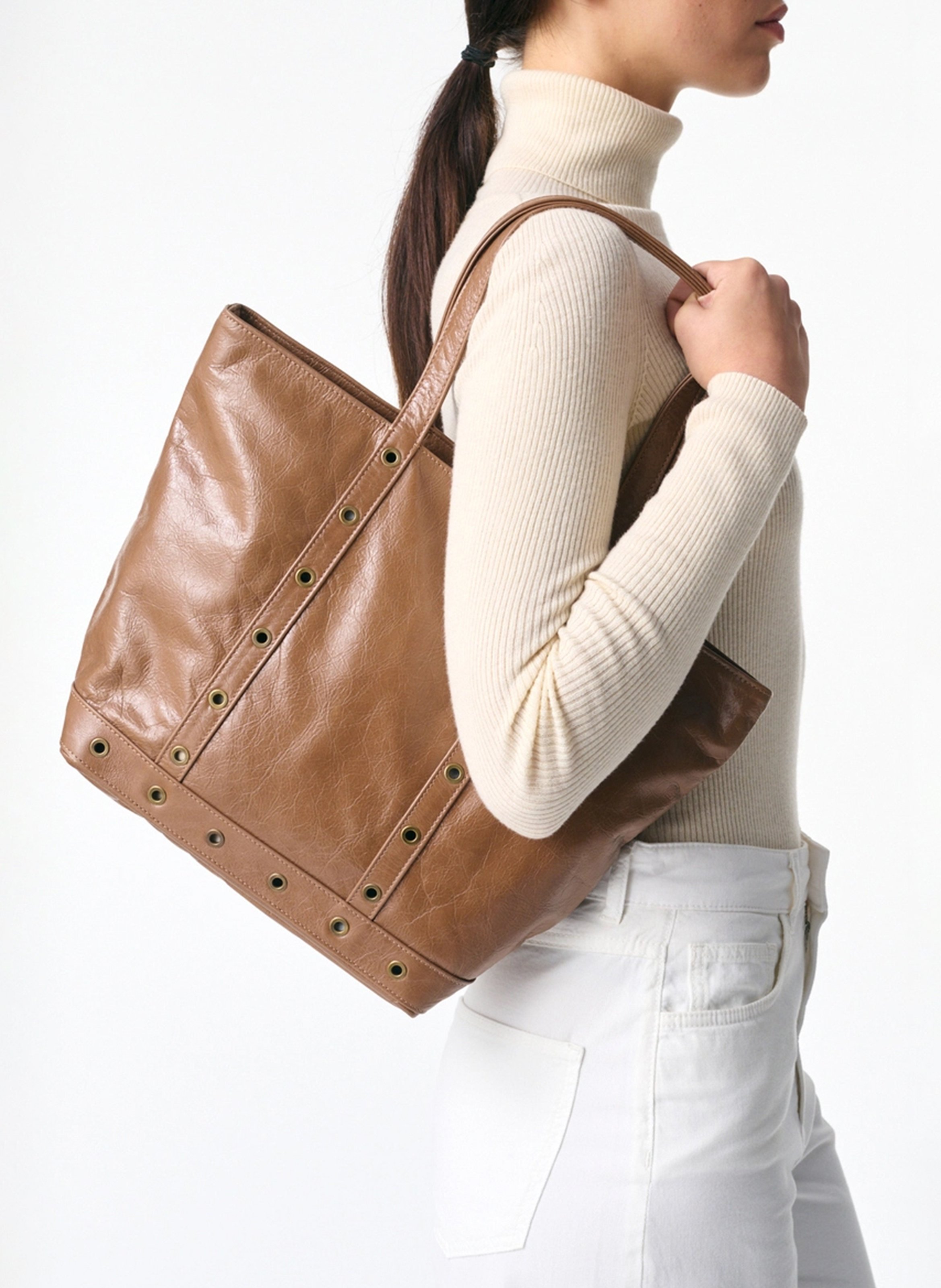 Billy L leather bag  VANESSA BRUNO Brown