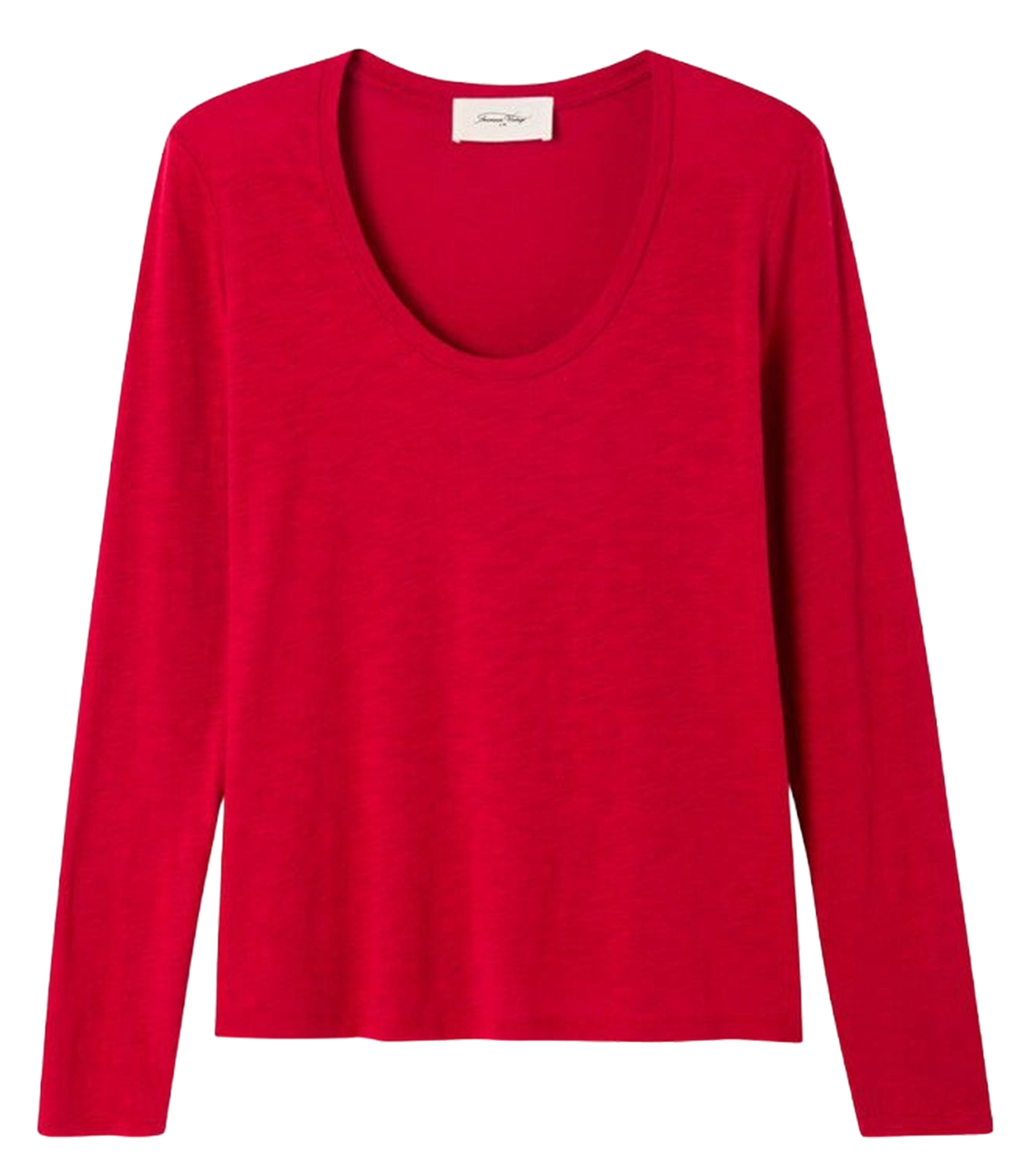 Basic cotton-mix T-shirt AMERICAN VINTAGE Red