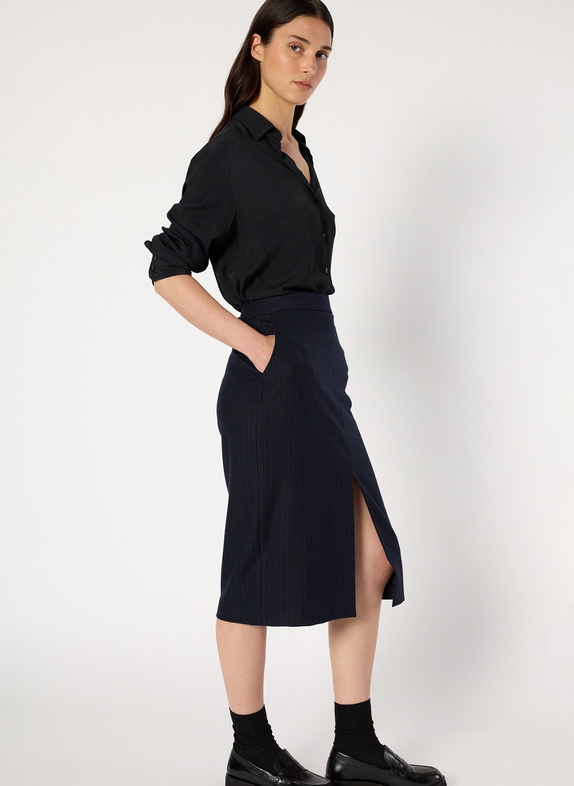 Jupe crayon taille haute GERARD DAREL Bleu