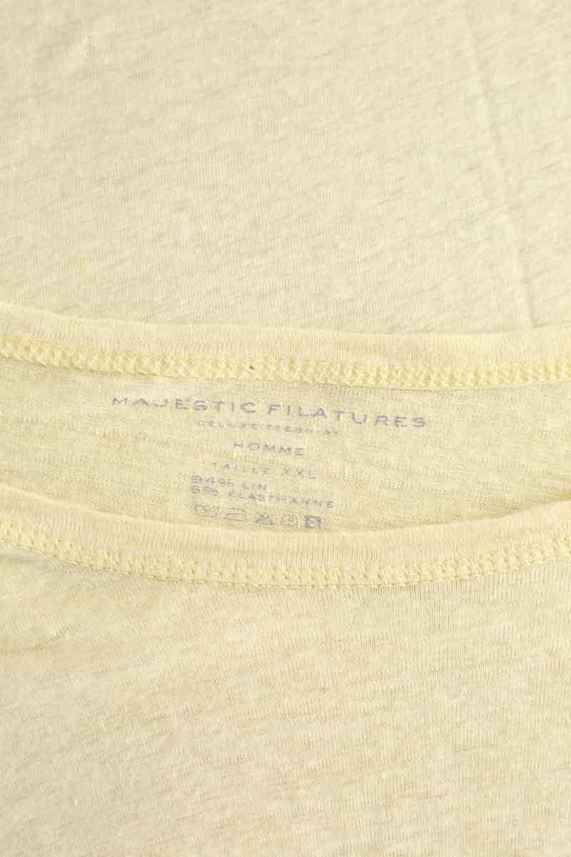 T-shirt MAJESTIC FILATURES - SECONDE MAIN Yellow