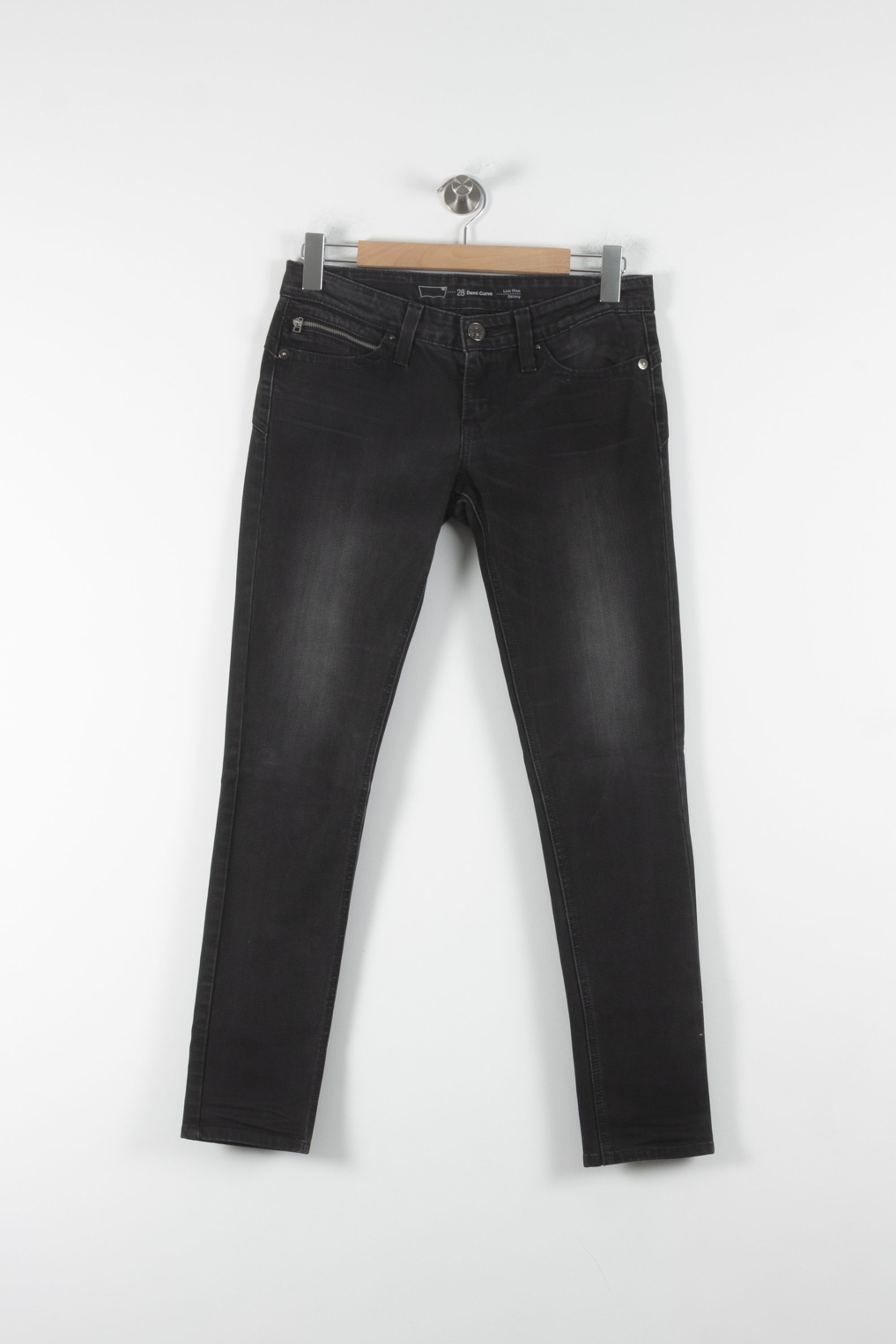 Cropped slim jeans with studs LEVI'S - Seconde main Black