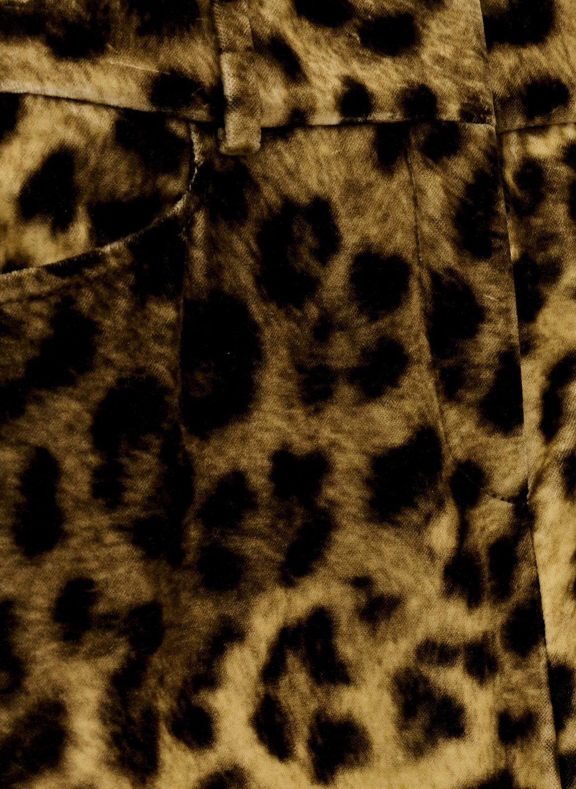 Rechte broek met luipaardprint BA&SH Beige