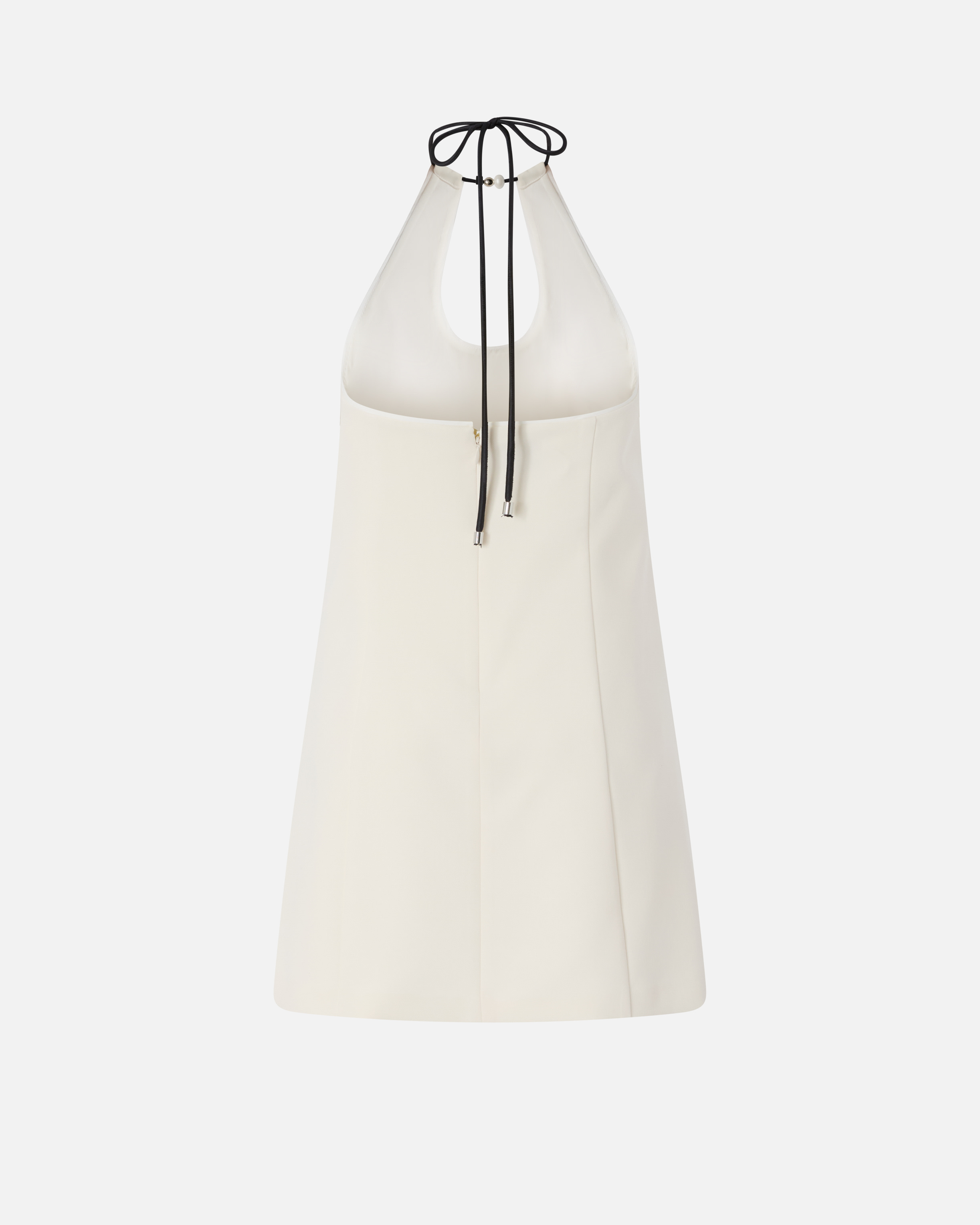 Short dress with jewel detail White