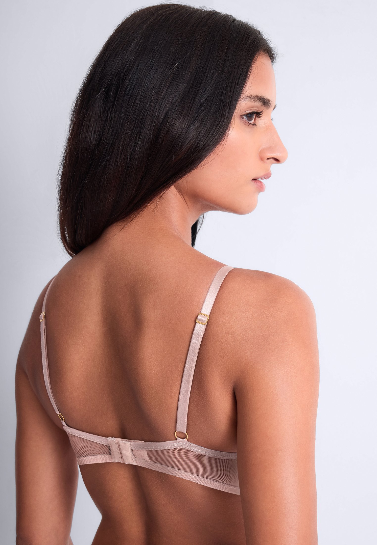 A Fleur De Toi scarf-style plunge bra AUBADE Pink