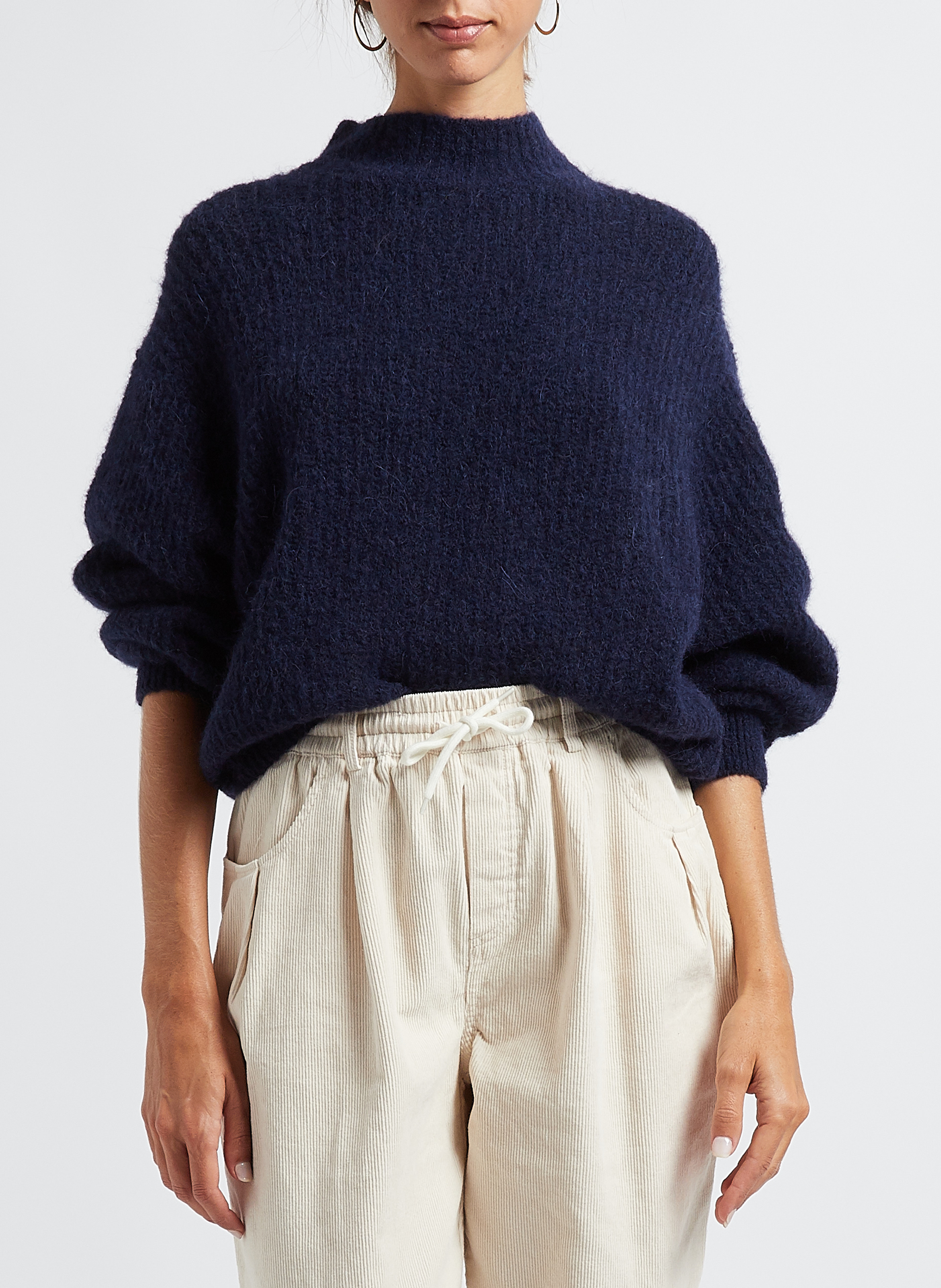 Pull oversize col montant AMERICAN VINTAGE