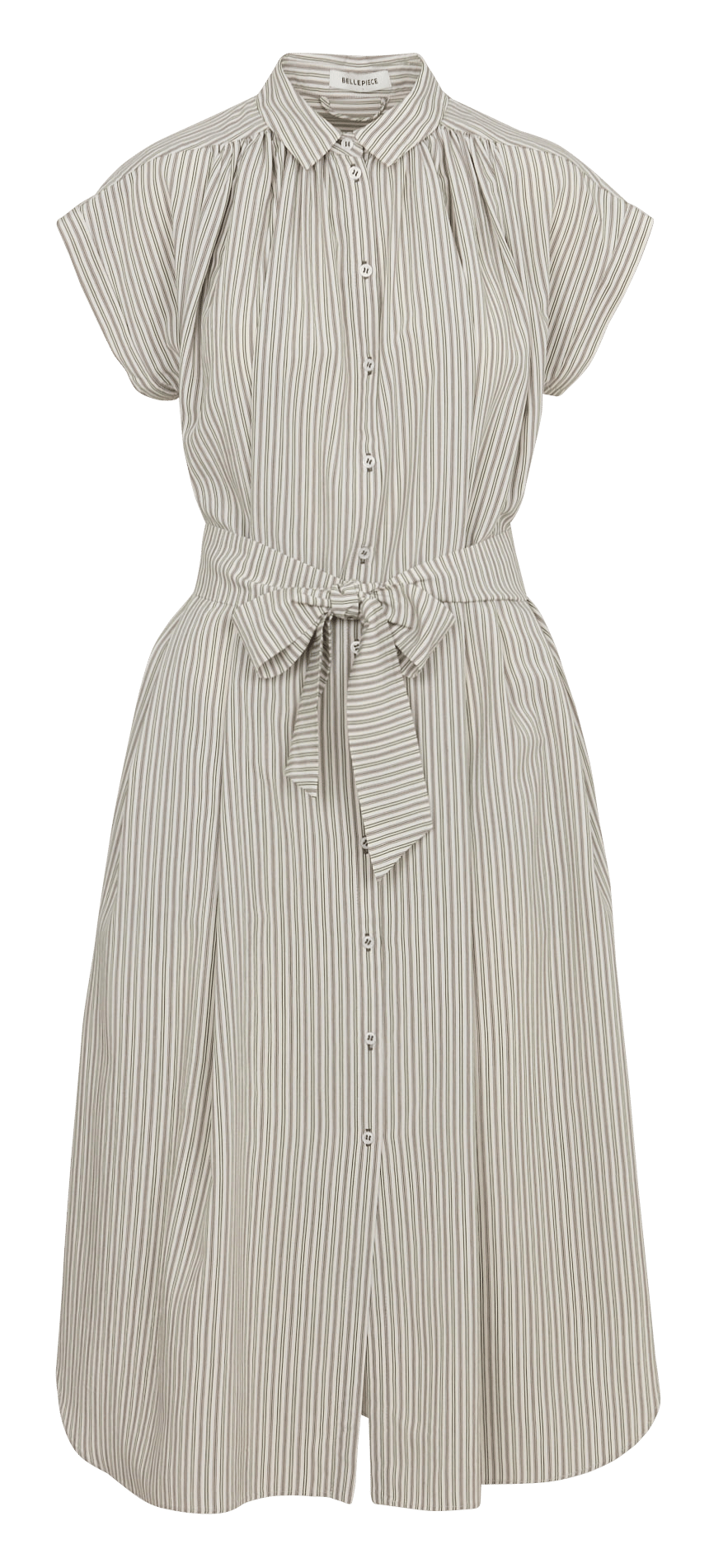 Wide Striped Midi Dress BELLEPIECE Green