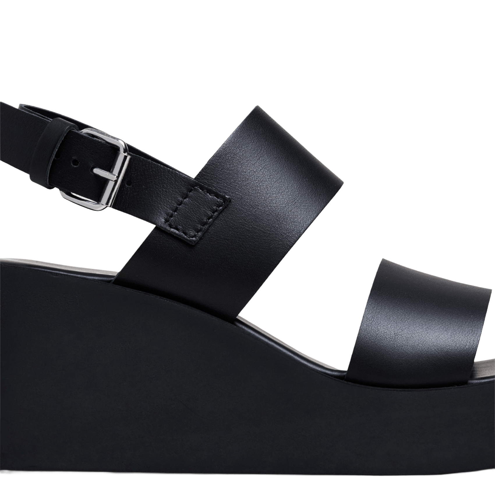 High leather sandals JONAK Black