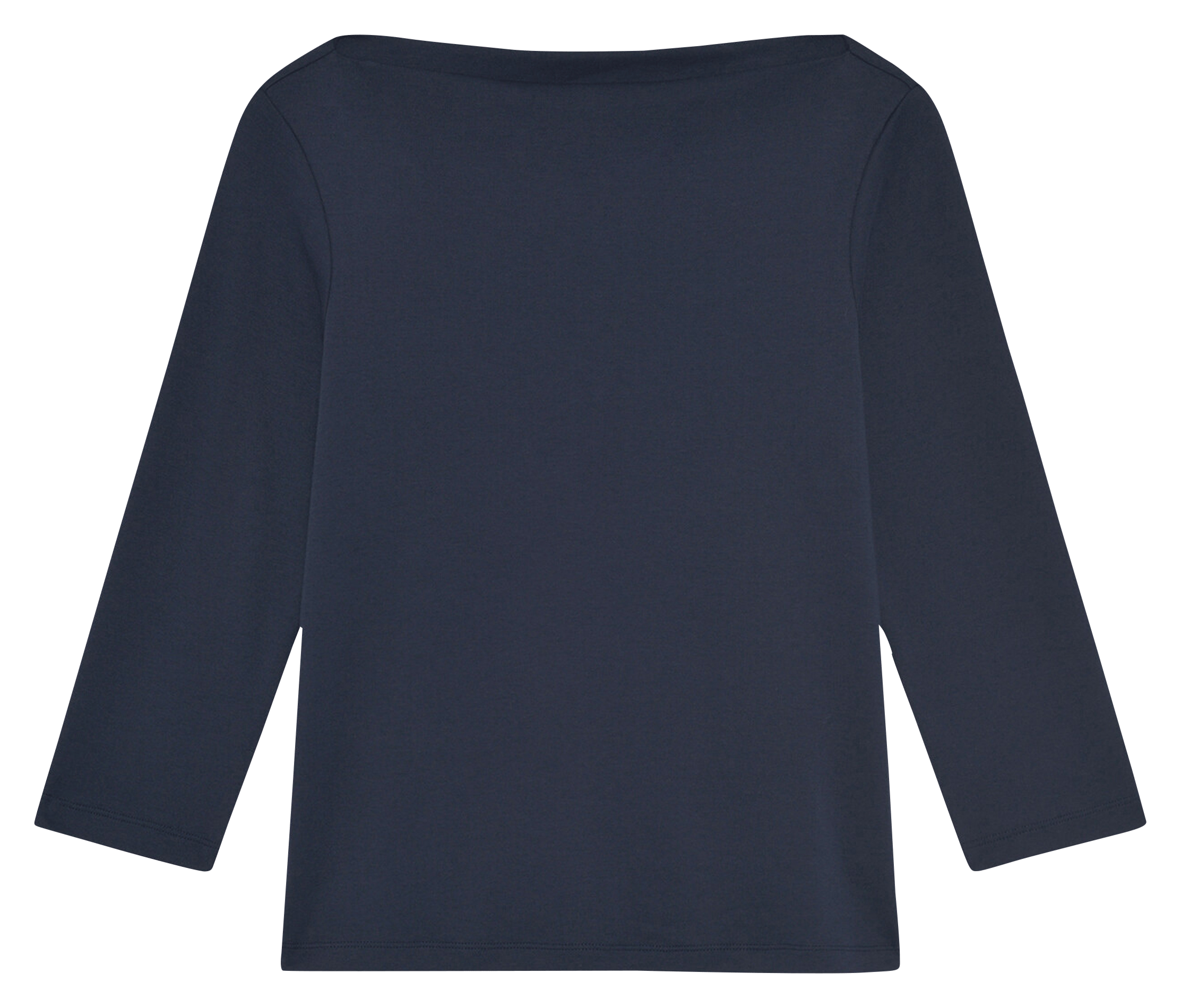 Camiseta de algodón con cuello barco CAROLL Azul