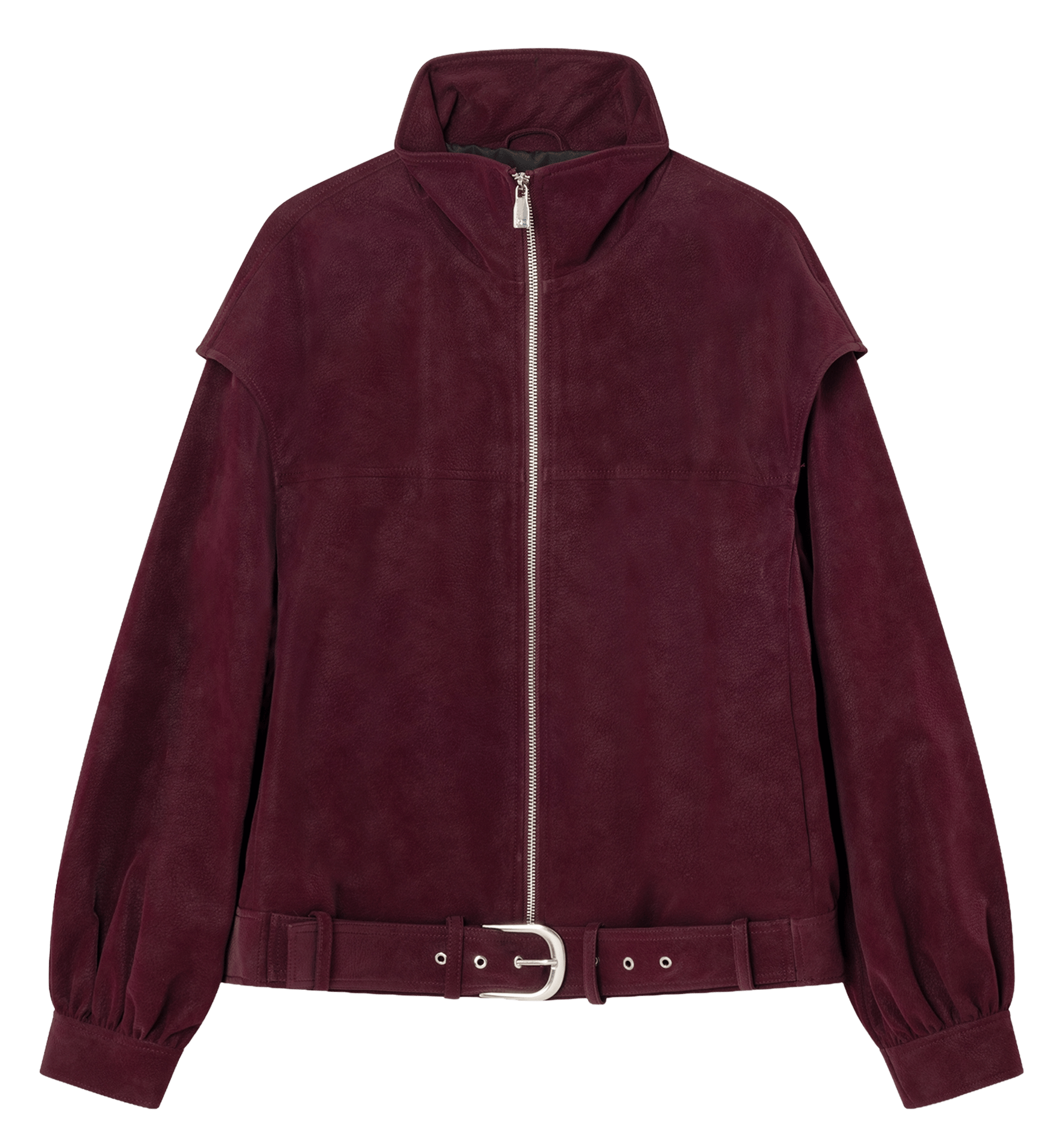 Oversized high collar jacket LAAGAM Red