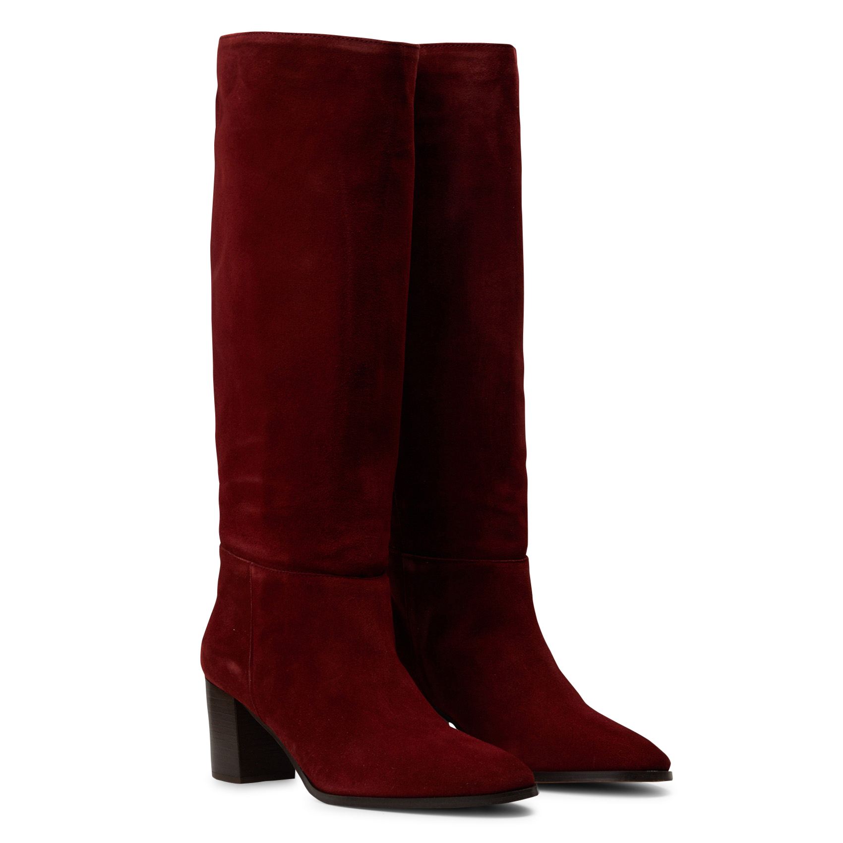 Bottes à talons en cuir LA FEE MARABOUTEE Rouge