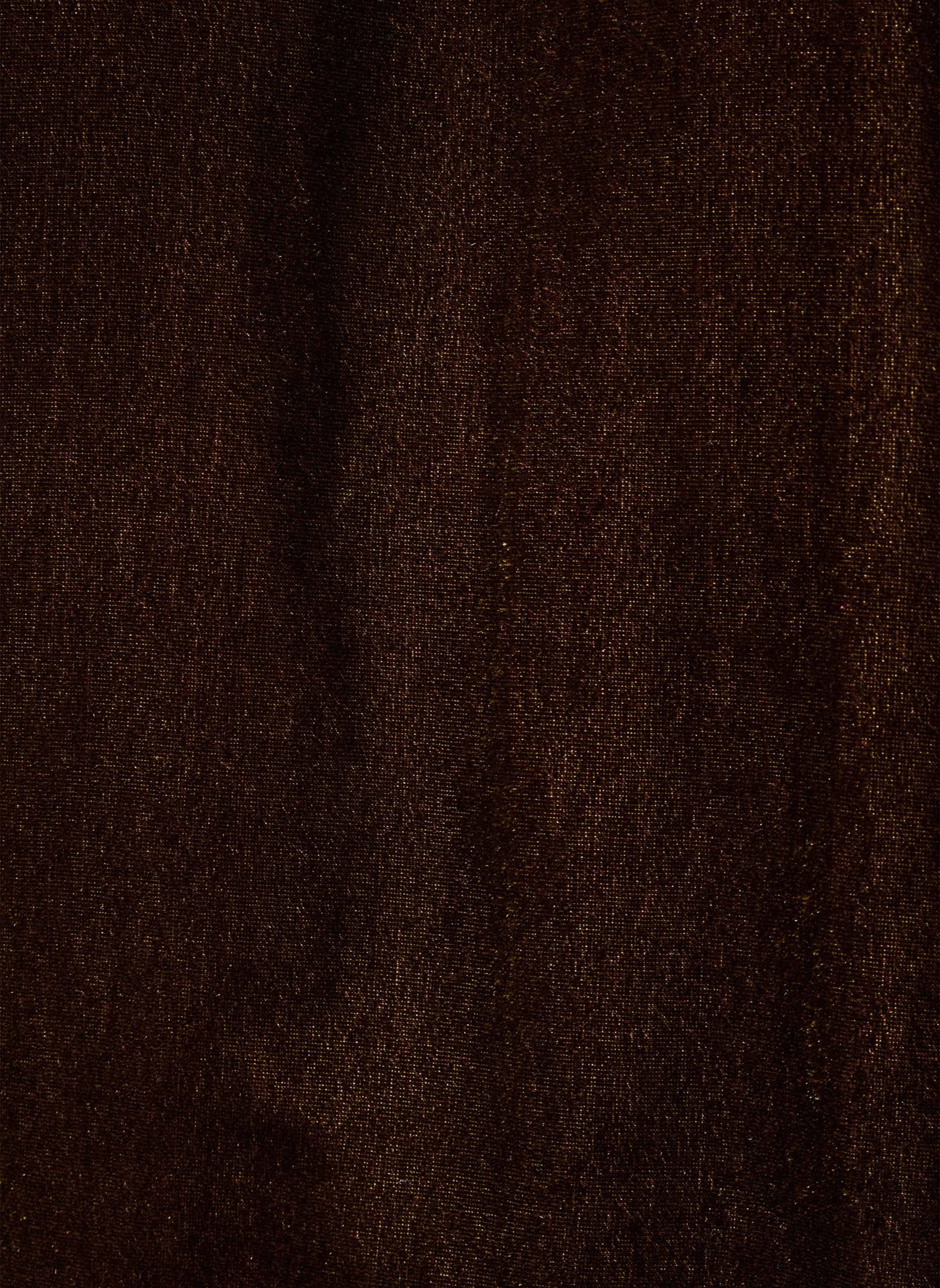 Loose-Fitting Short Velvet Dress LA FEE MARABOUTEE Brown