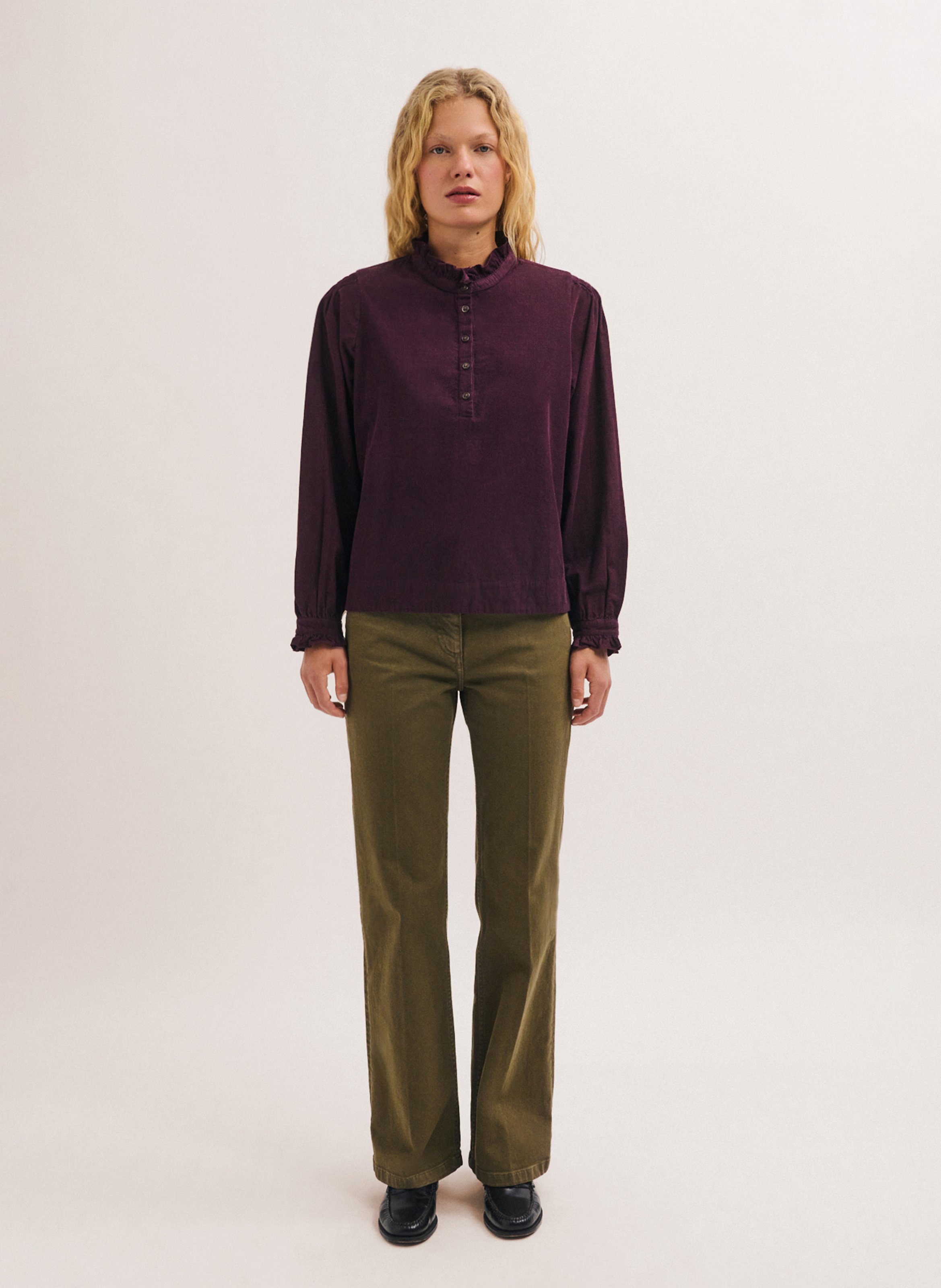 Blouse ample en coton | Rouge PABLO Femme