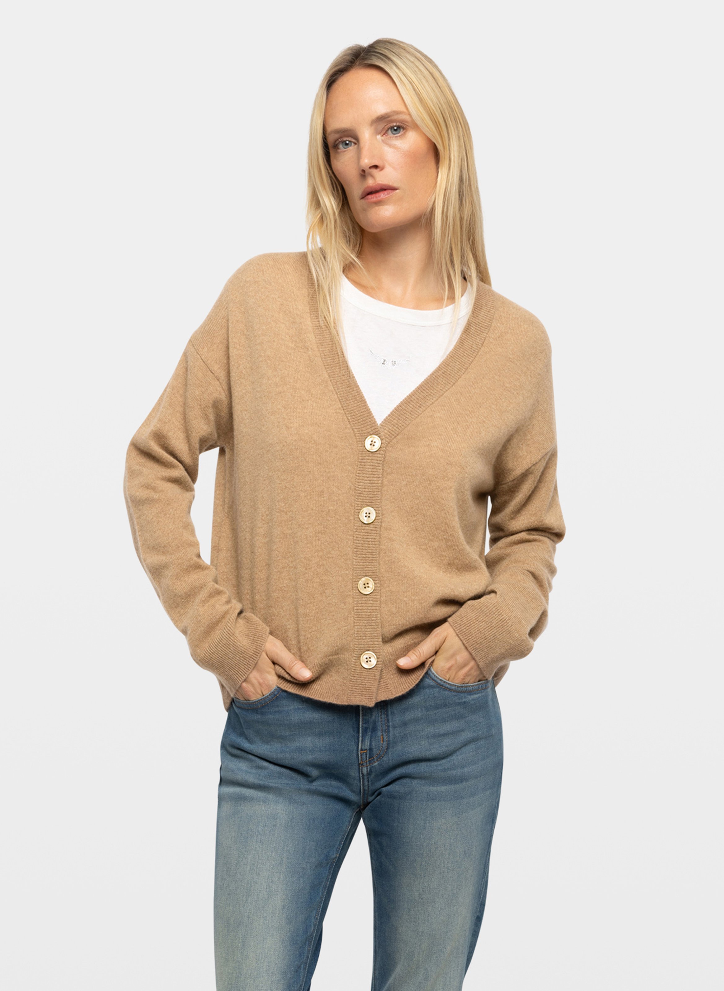 Gilet droit en cachemire ZADIG&VOLTAIRE