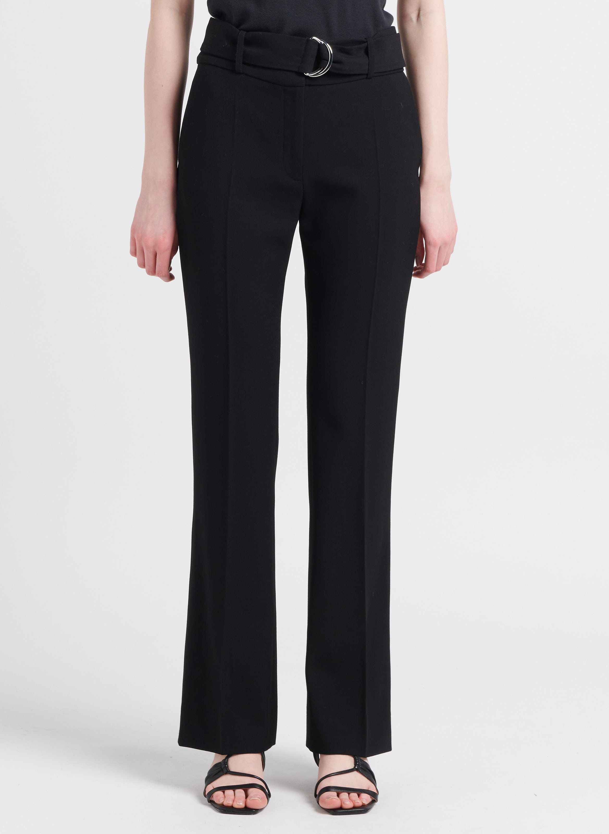 Rechte, wollen broek IRO Zwart