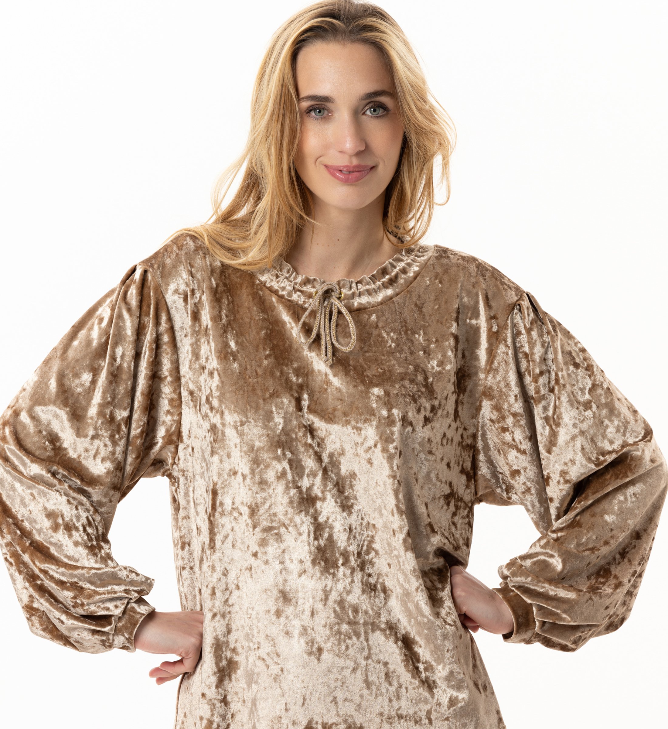 Velvet tracksuit LE CHAT Brown