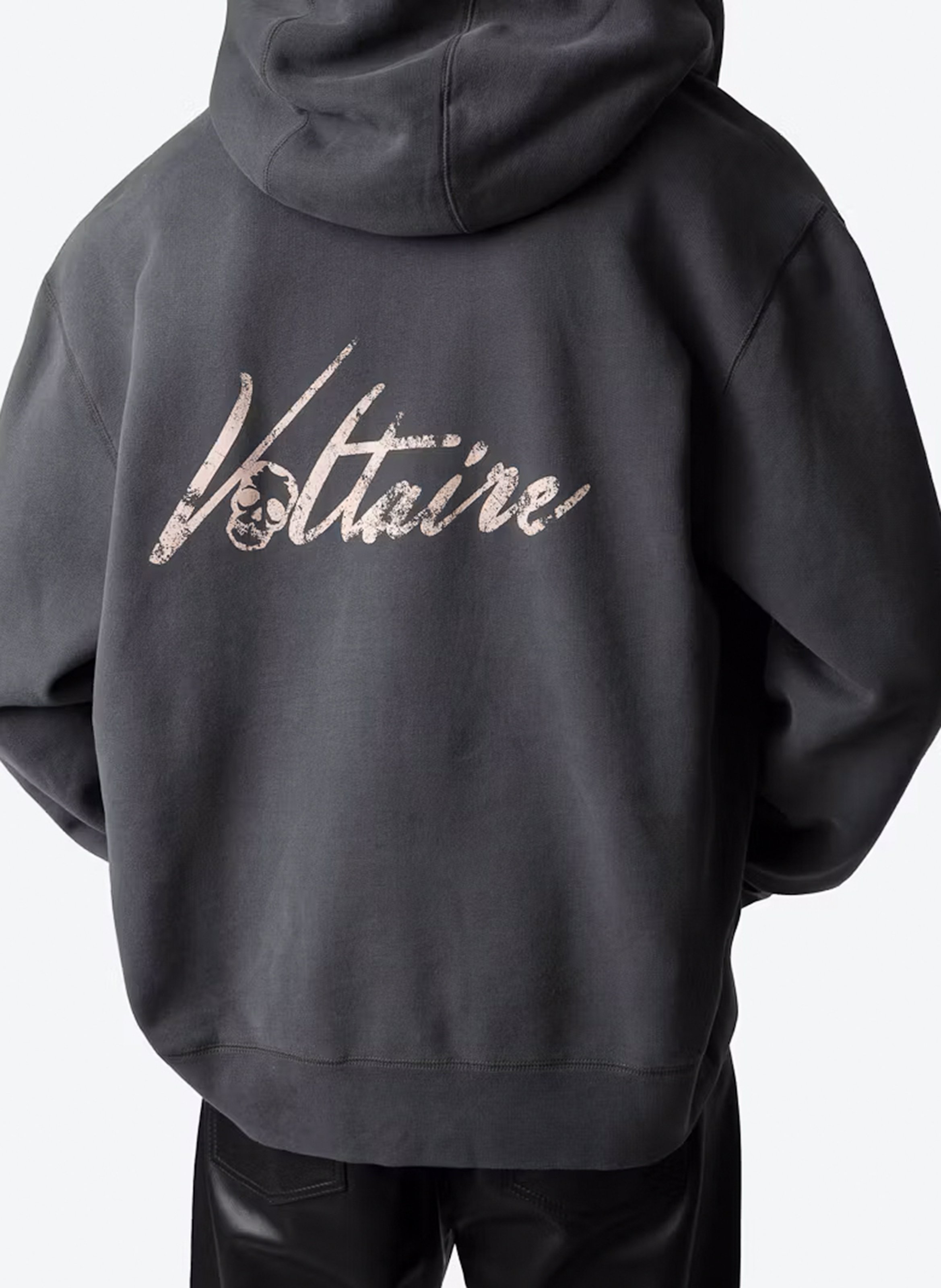 Gerade geschnittenes Sweatshirt aus Baumwoll-Mix ZADIG&VOLTAIRE Grau