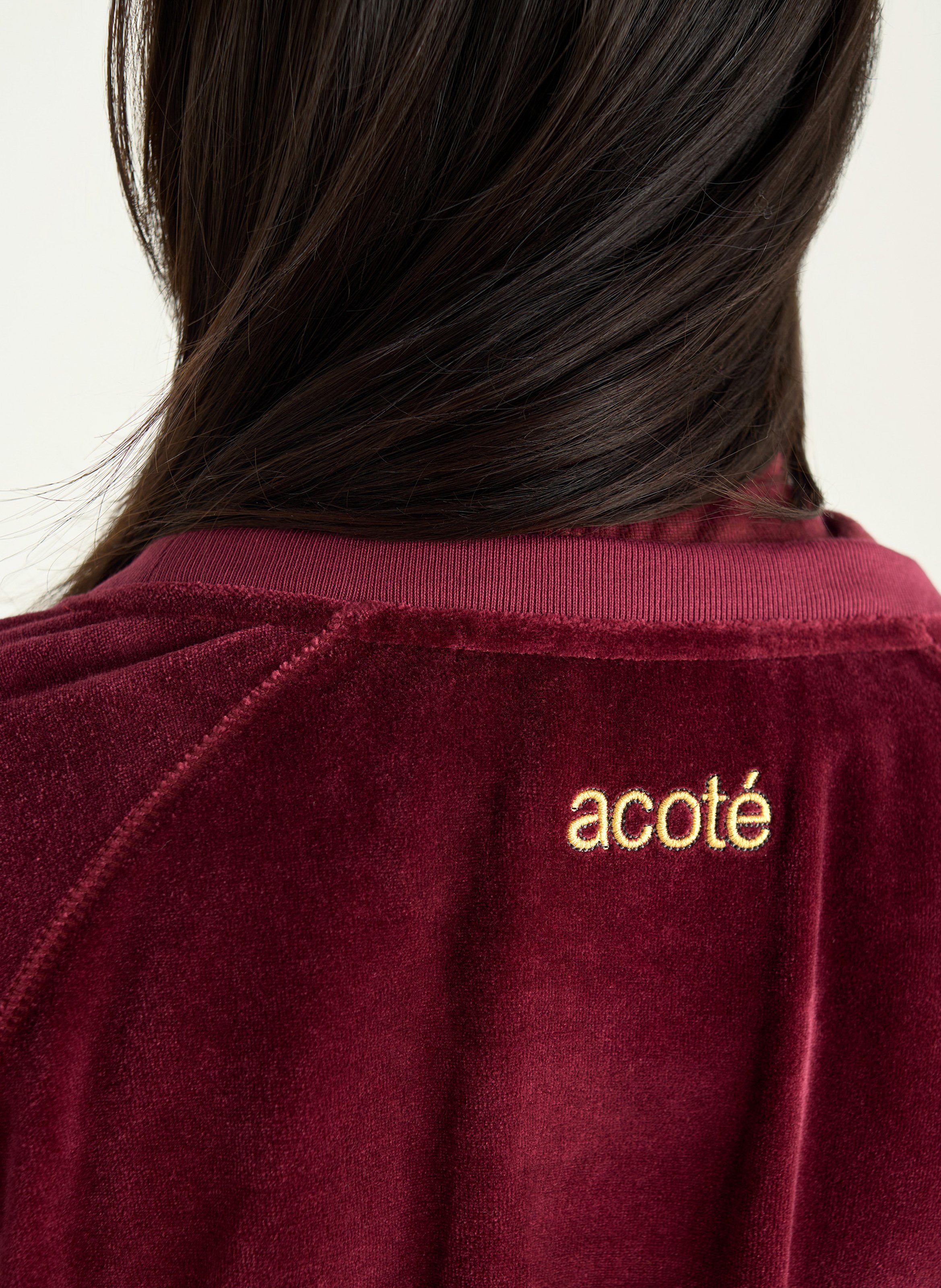 Sweat oversize col rond ACOTE Rouge