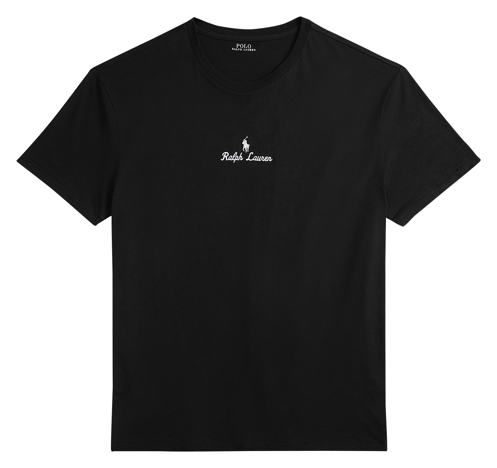 Tee-shirt col rond en coton POLO RALPH LAUREN Noir