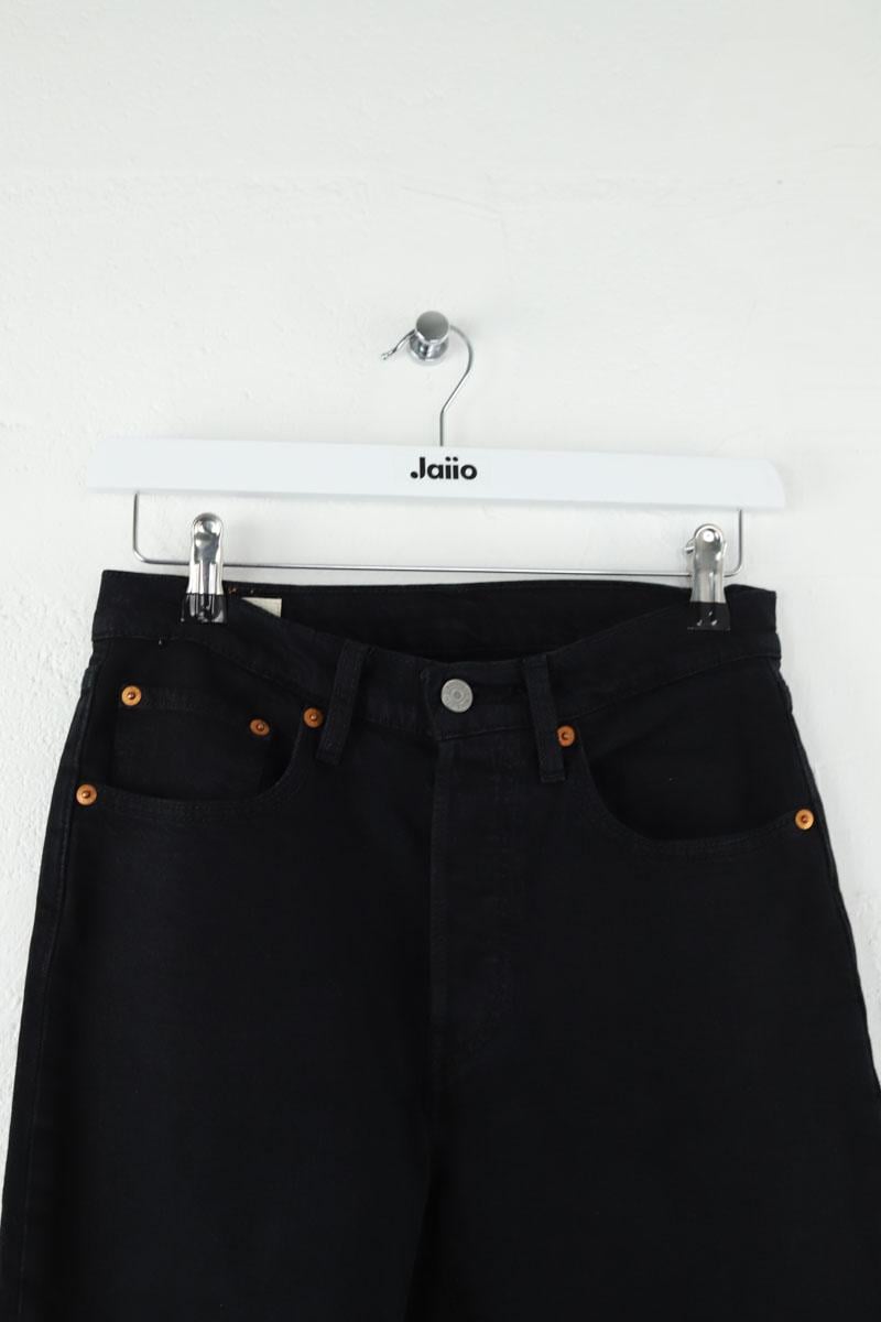 Cotton straight jeans LEVI'S - Seconde main Black