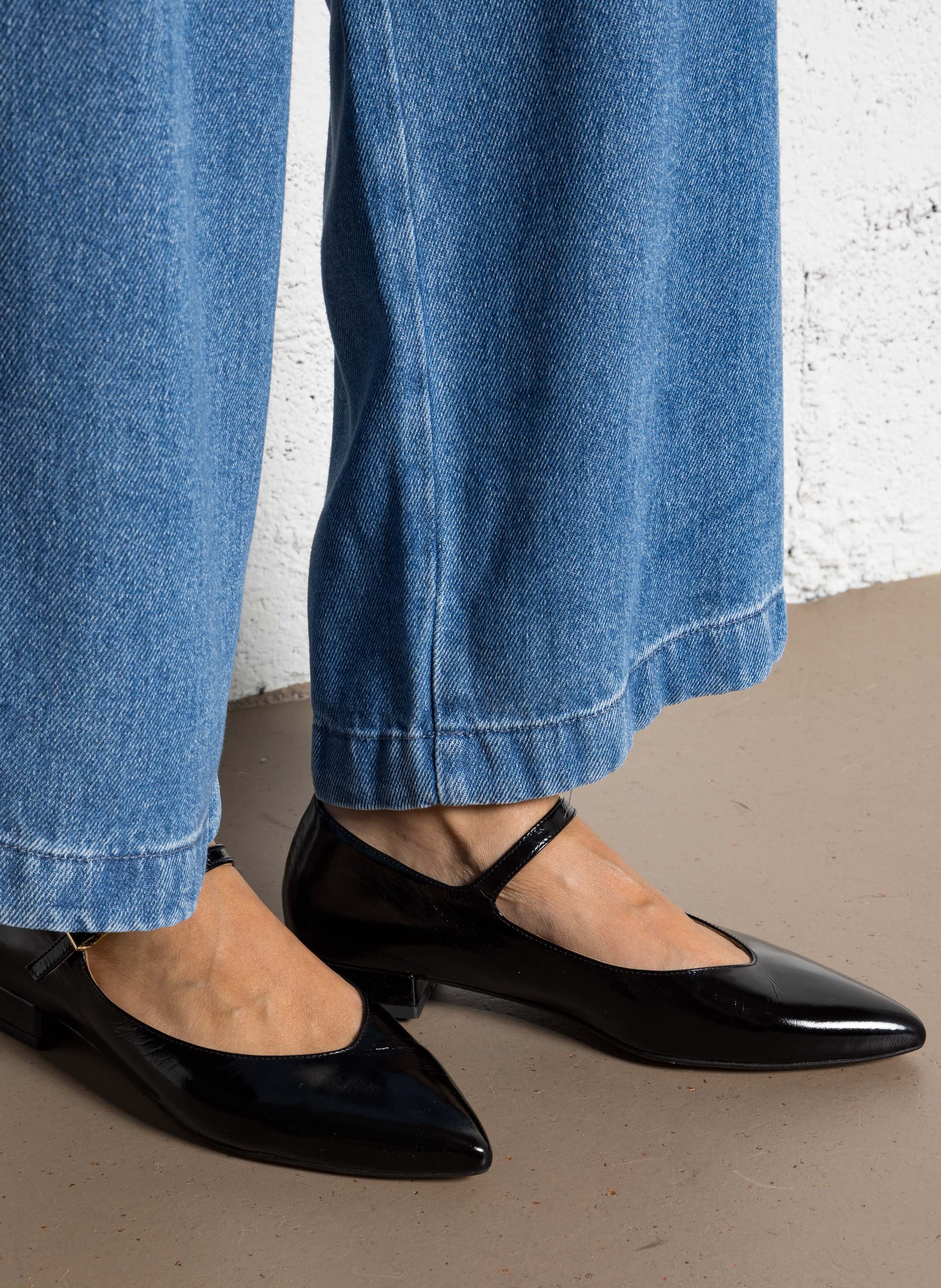 Ballerines en cuir MELLOW YELLOW Noir