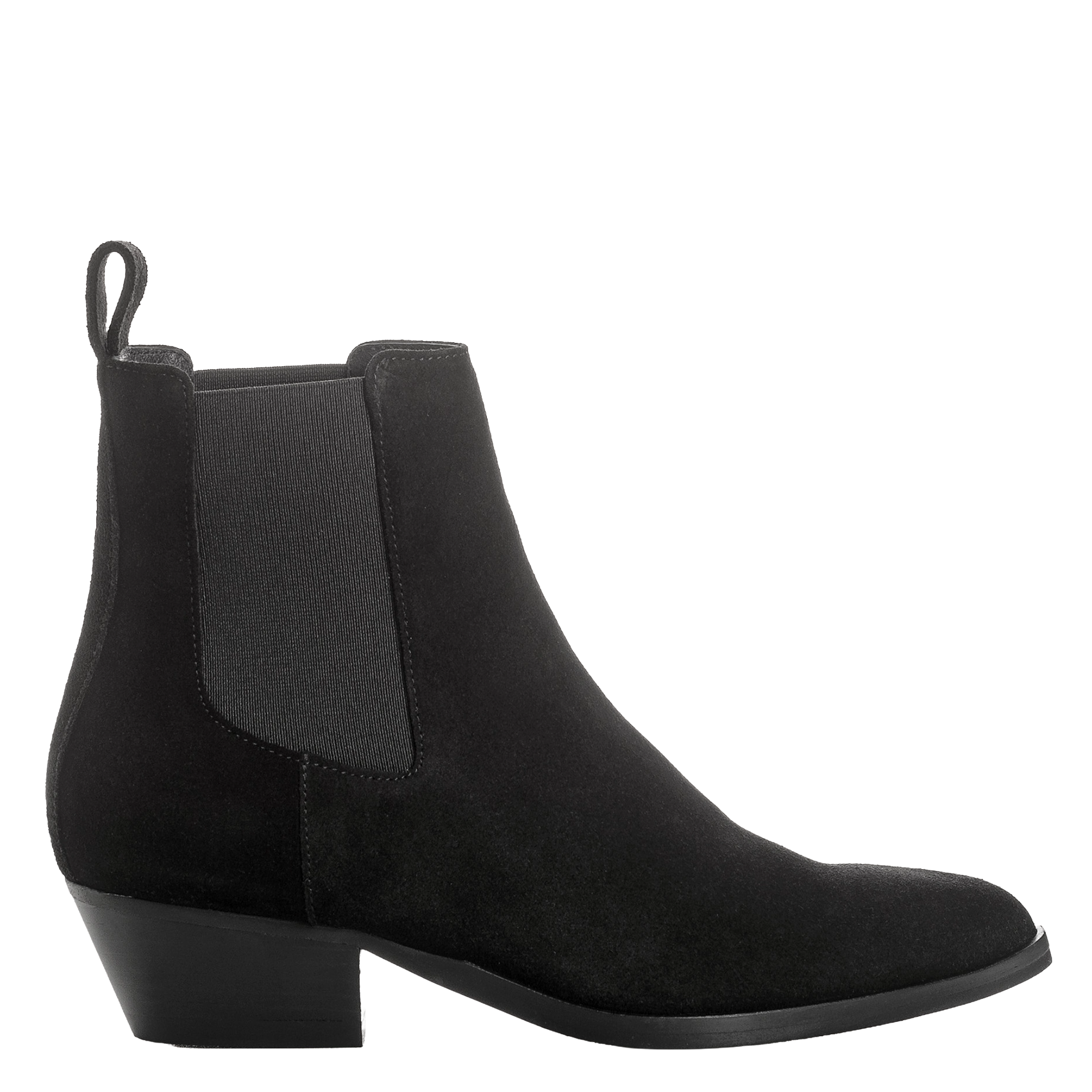 Chelsealaarzen van suèdeleer REQINS Zwart