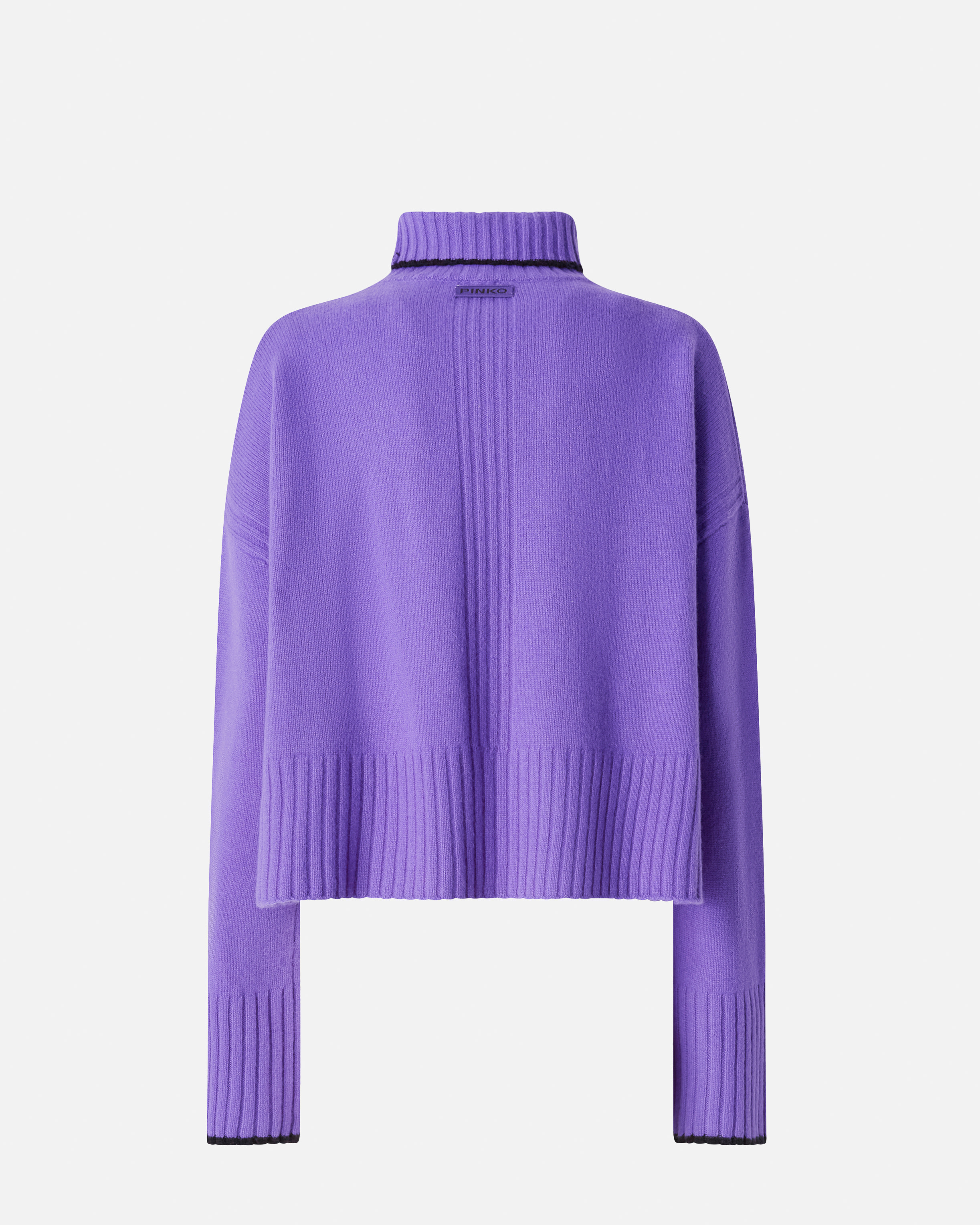 Knit turtleneck sweater PINKO Purple