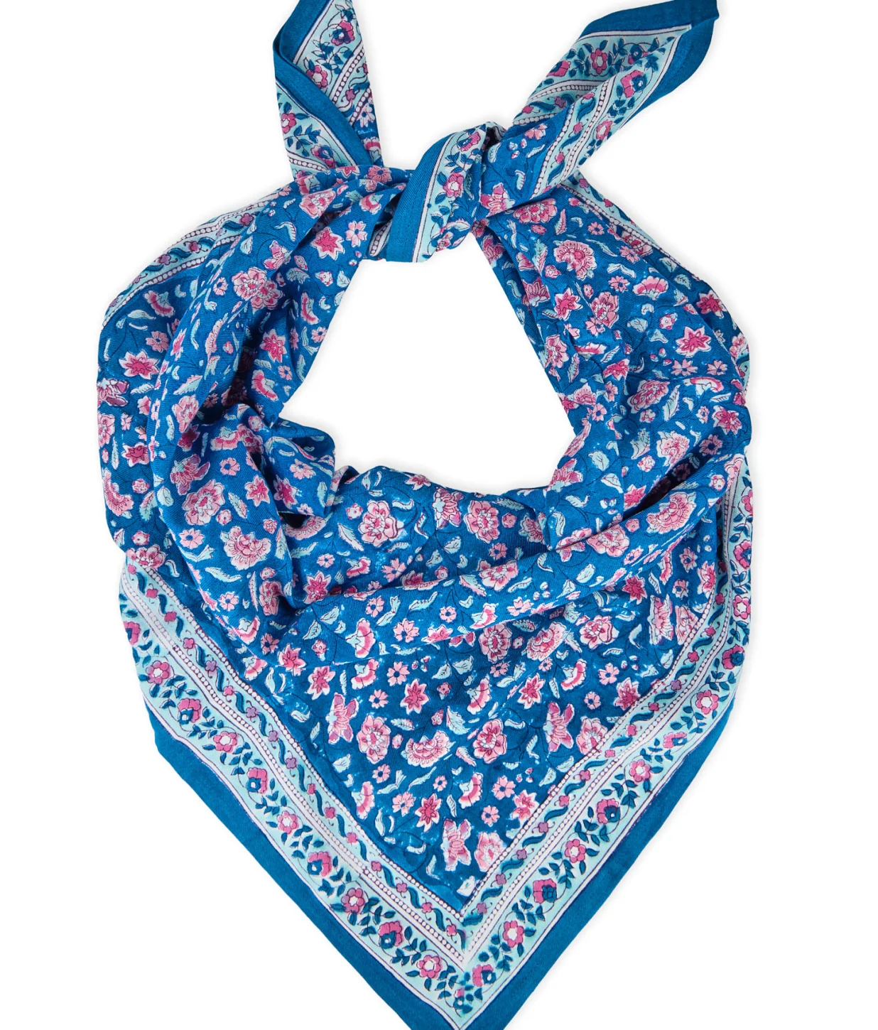 Adult printed scarf - Edel BINDI ATELIER Blue