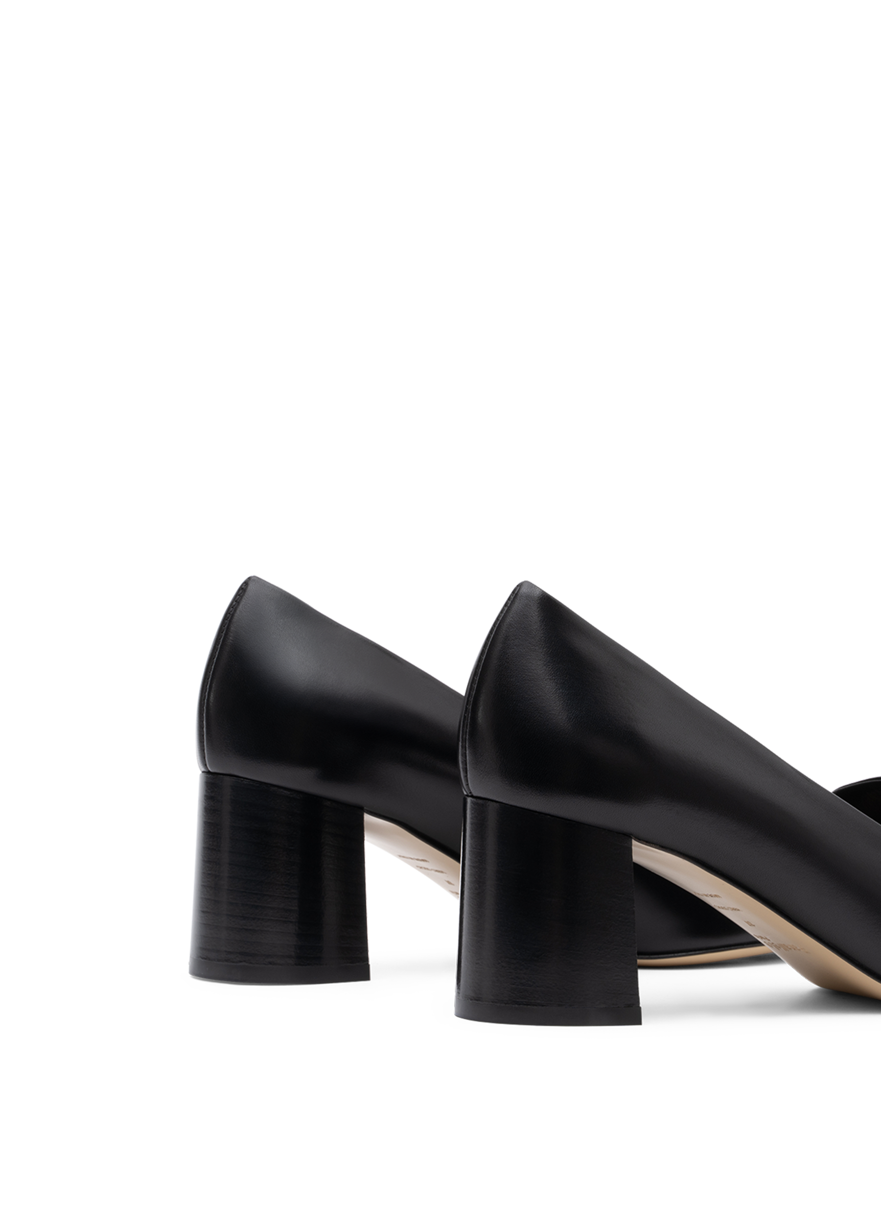 Smooth black calf leather moccasins PARALLELE PARIS Black