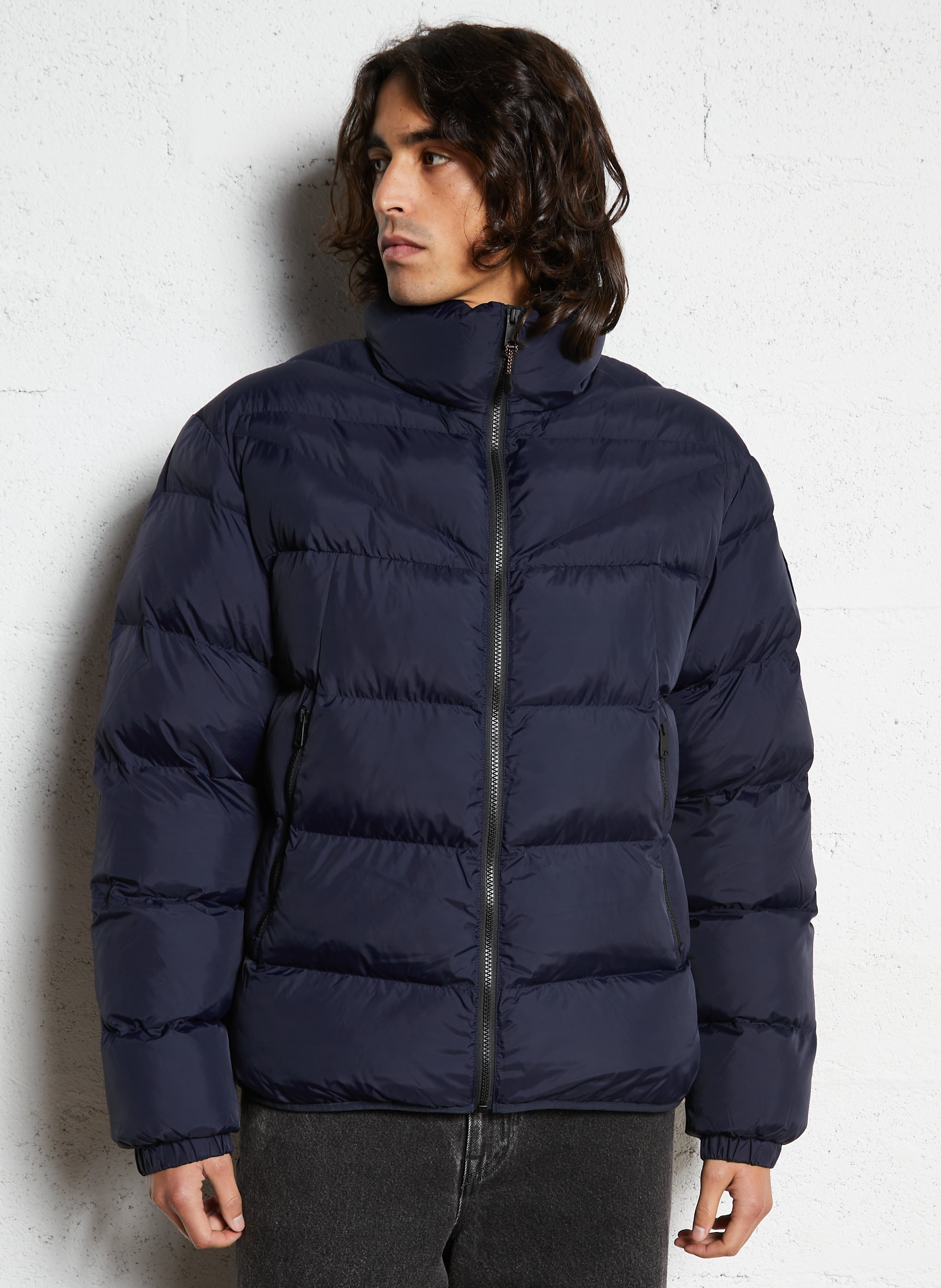 Straight-fit donsjack met opstaande kraag NAPAPIJRI Blauw