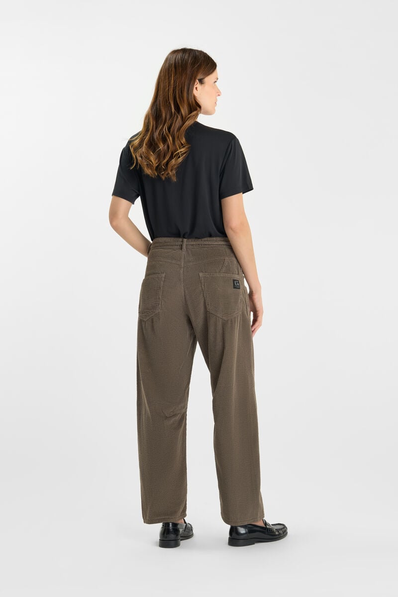 Loose, wide-leg pants LE TEMPS DES CERISES Brown