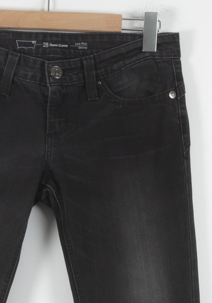 Cropped slim jeans with studs LEVI'S - Seconde main Black