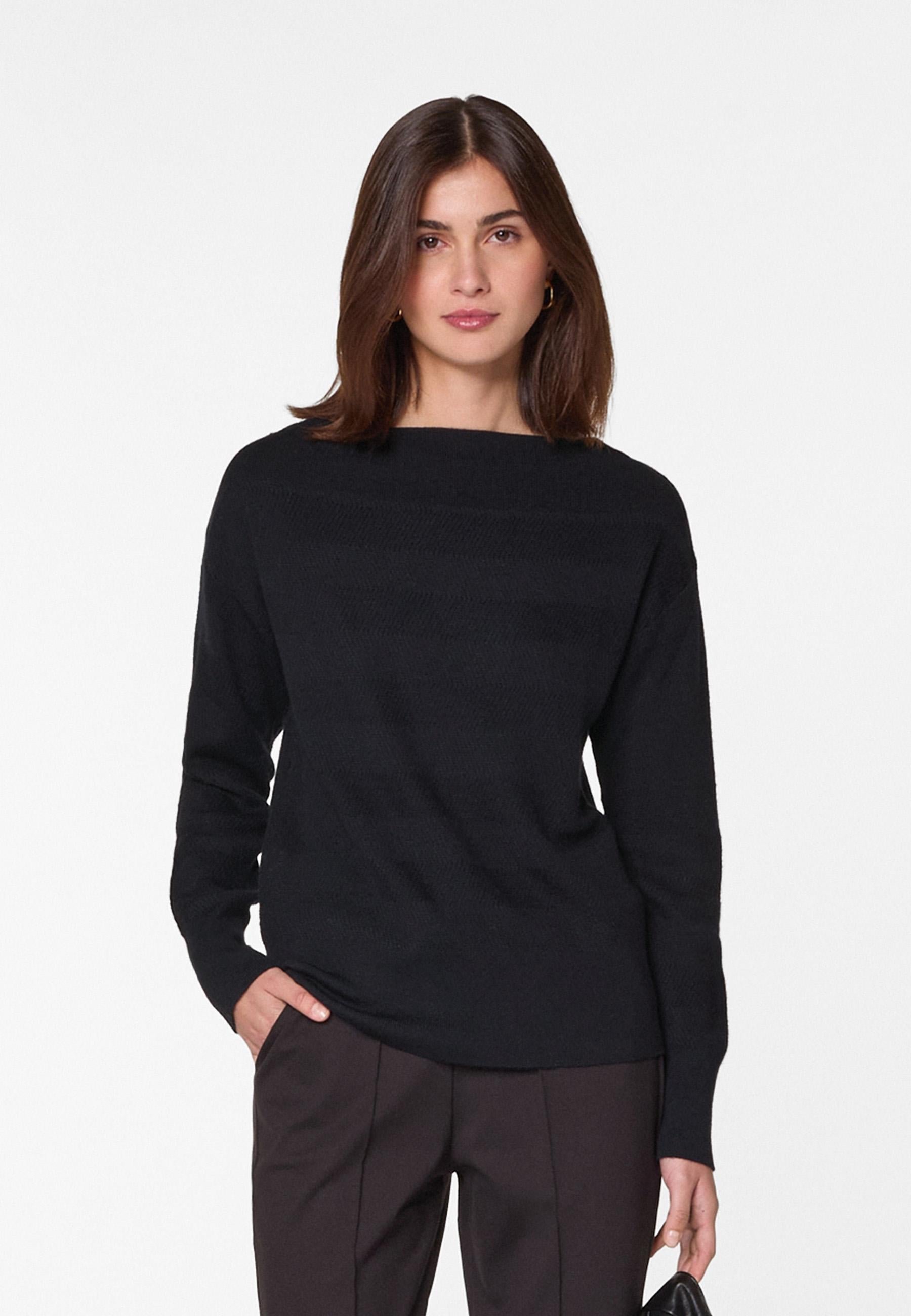 Merino wool boat-neck sweater  RODIER Black