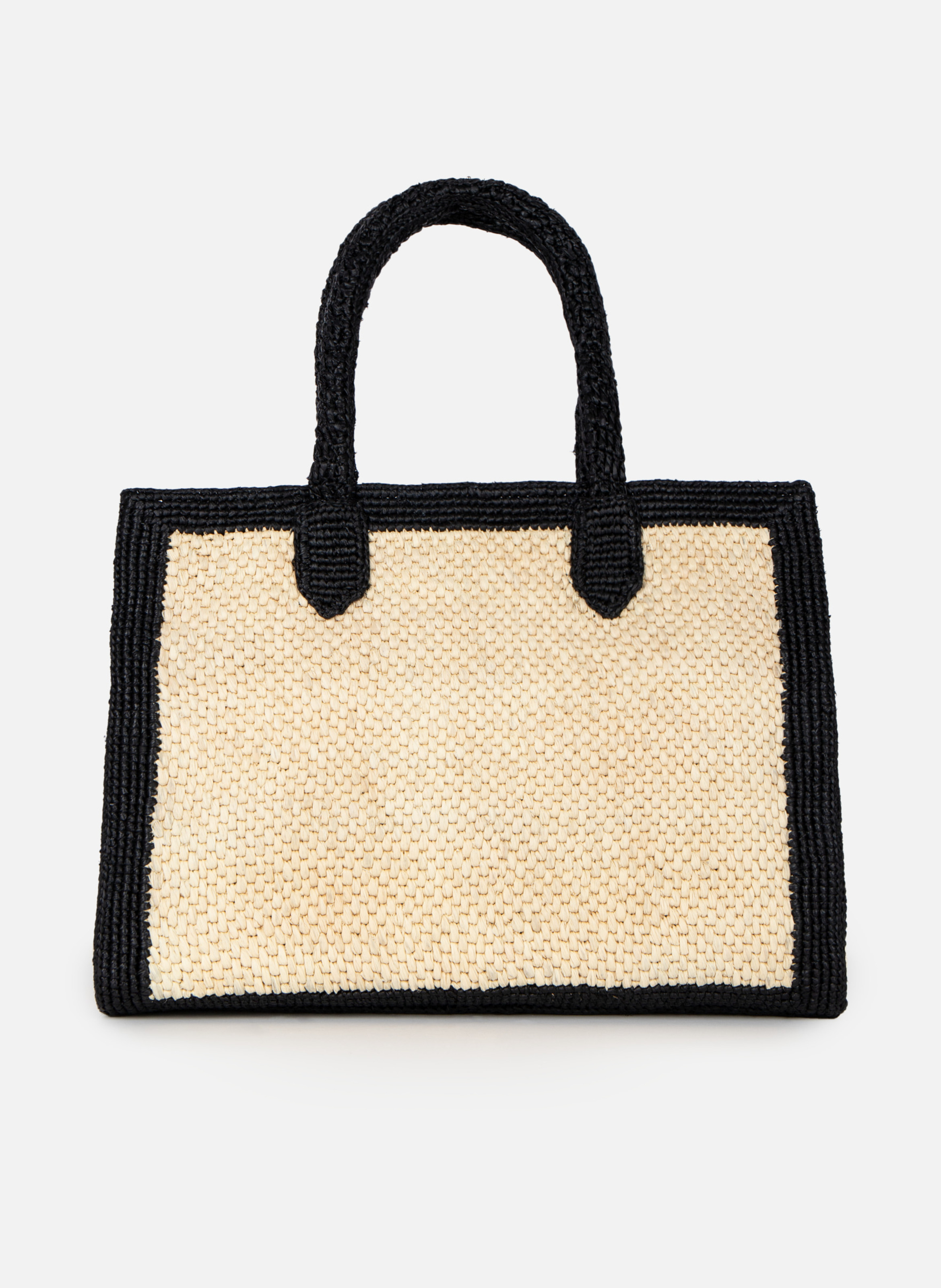 Raffia tote bag THE KOOPLES Beige