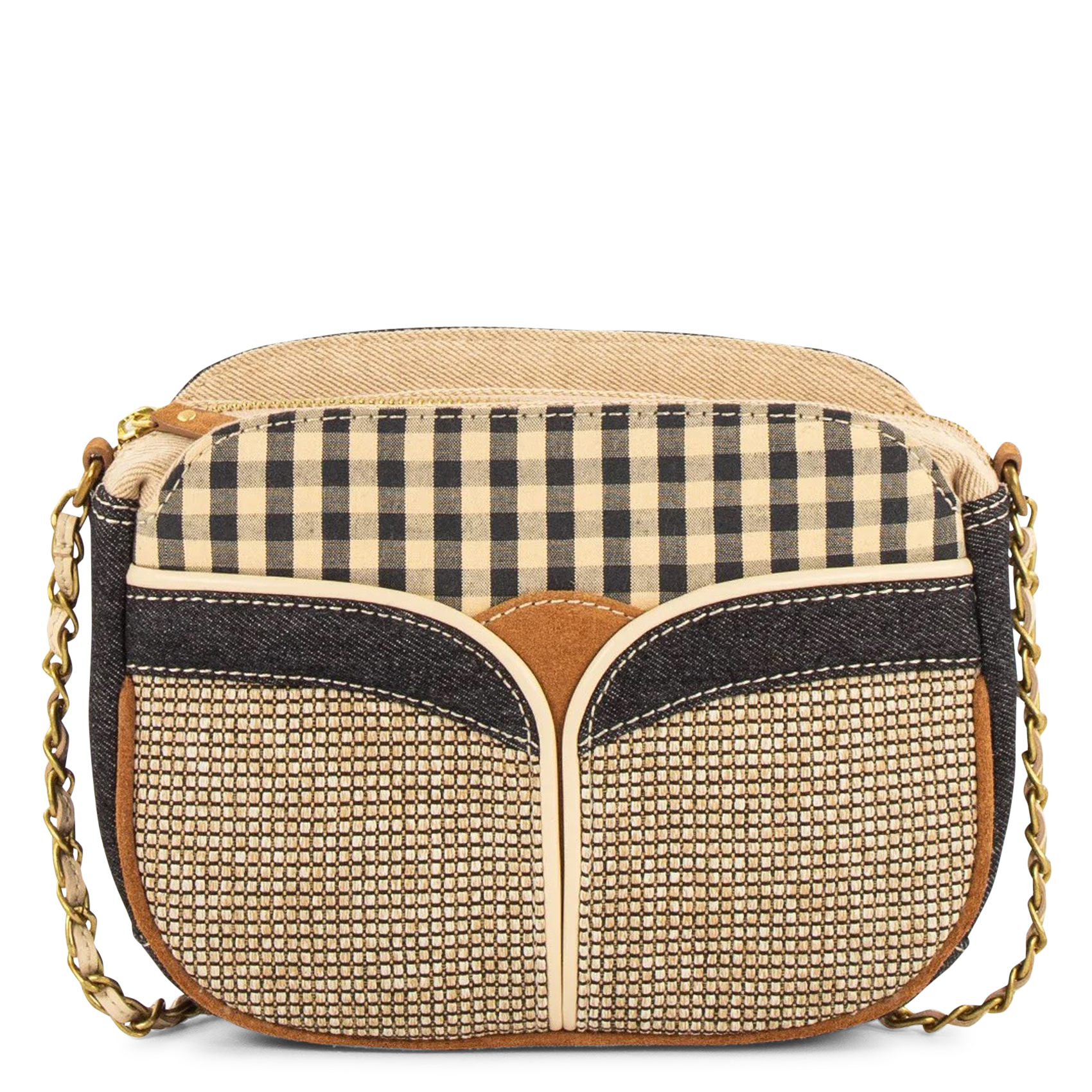 Umhängetasche aus Baumwoll-Mix SESSUN Beige