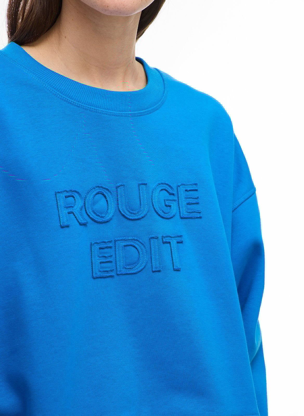 Round-neck sweater ROUGE EDIT Blue