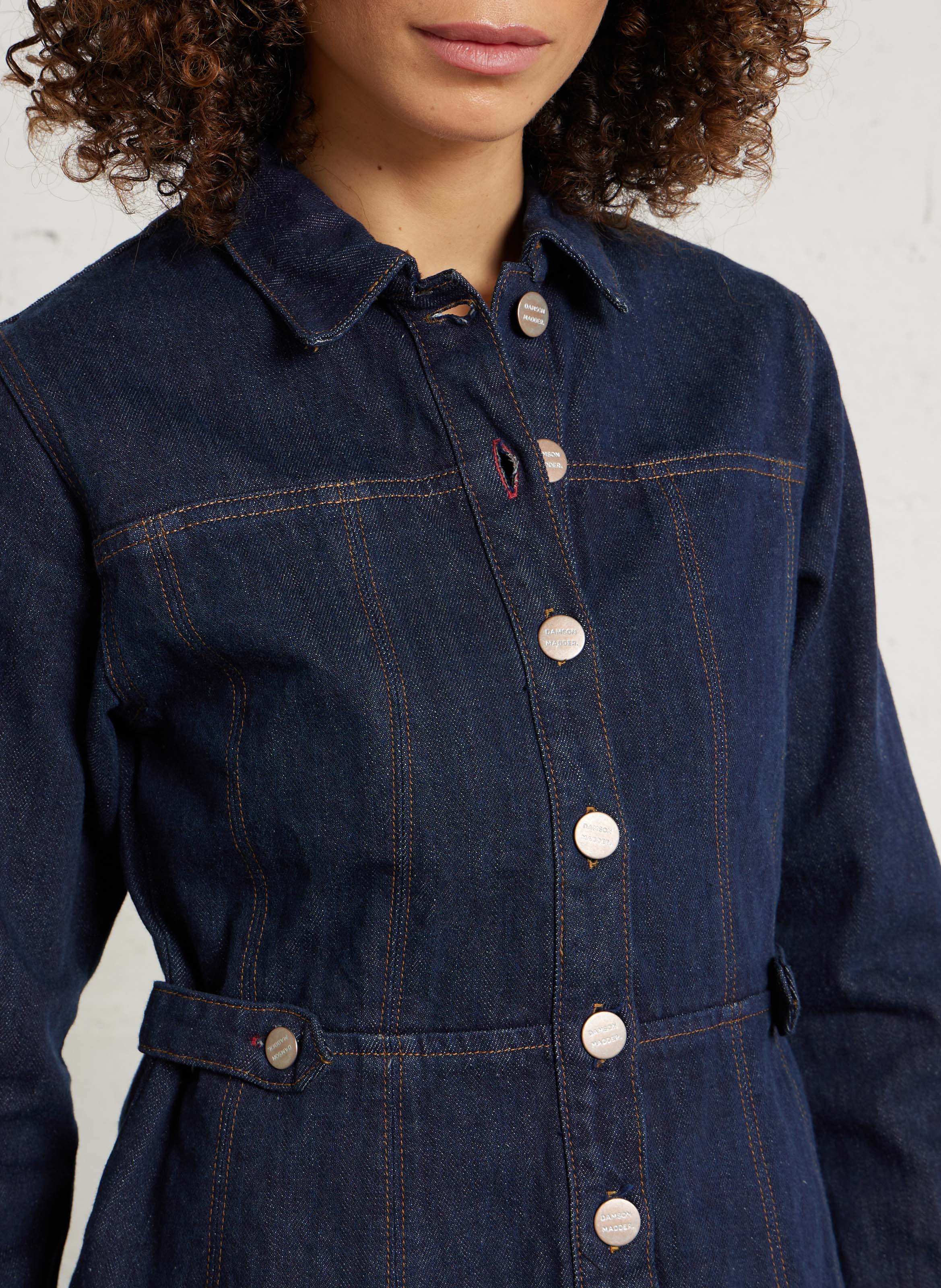 Blouson aus Stretch-Baumwolle DAMSON MADDER Blau