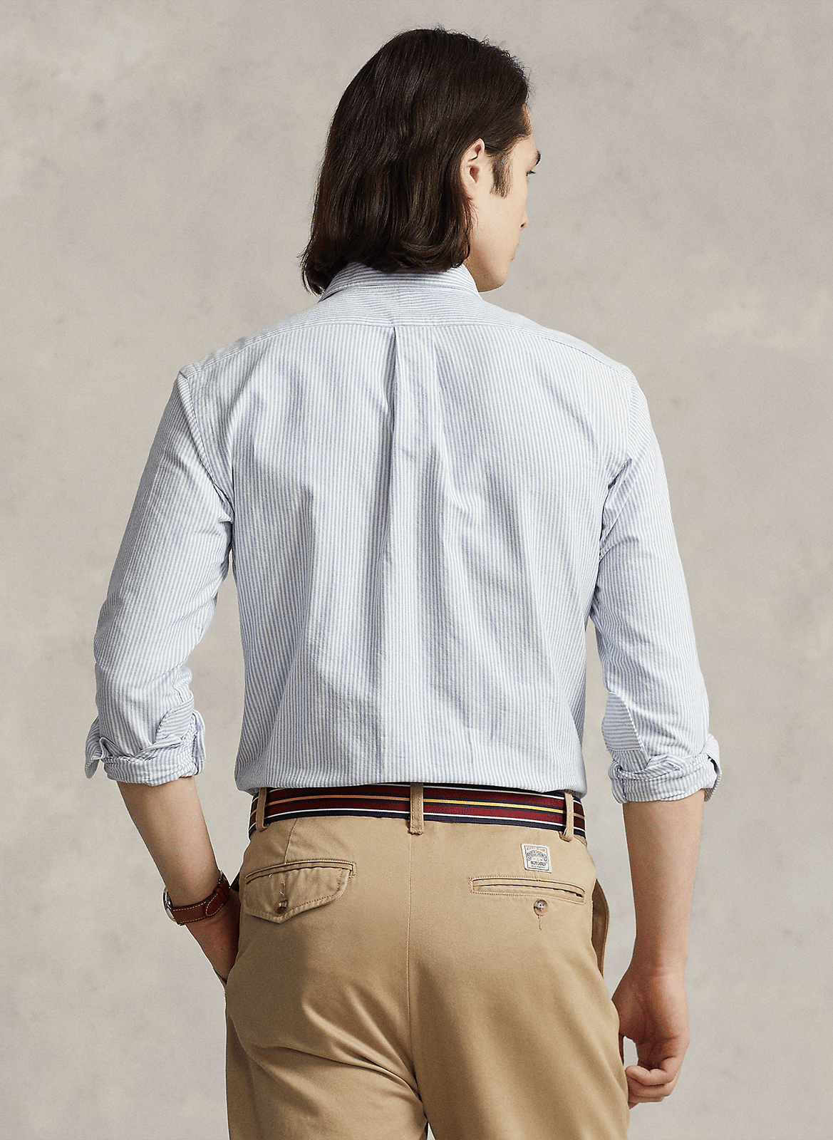 Baumwollhemd mit Button-down-Kragen, Regular Fit POLO RALPH LAUREN Blau