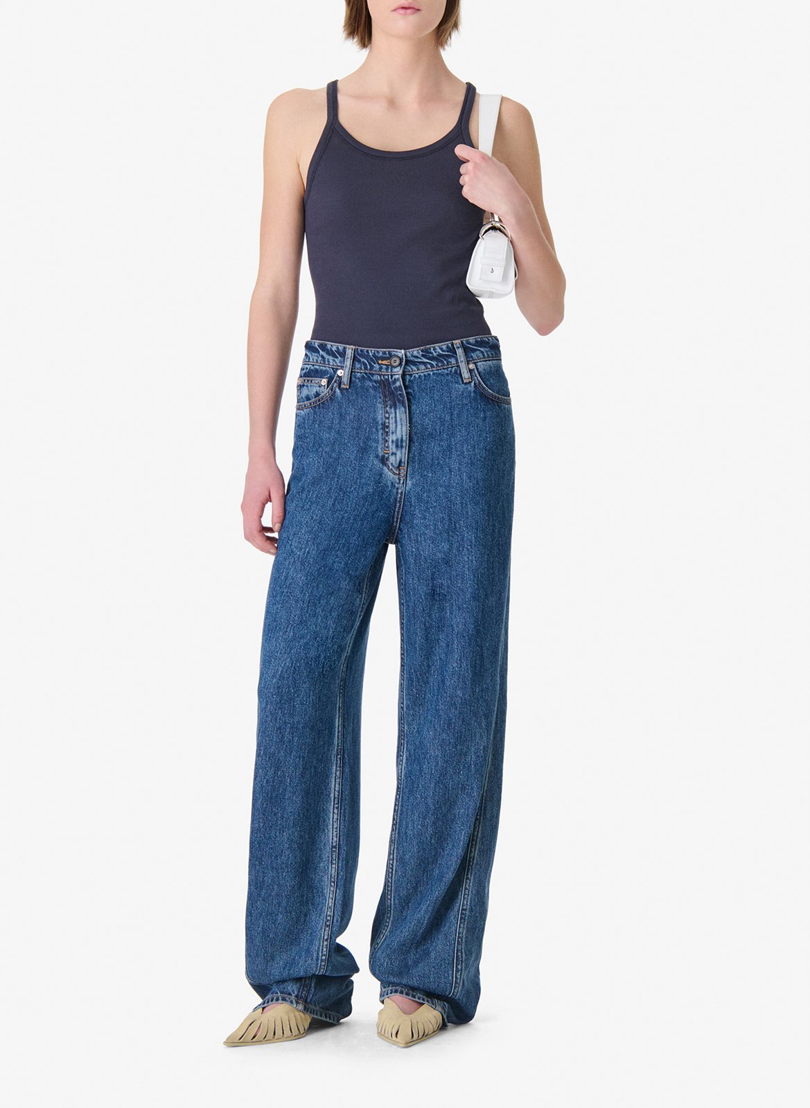 Gekleurde straight-fit jeans met 5 zakken IRO Blauw