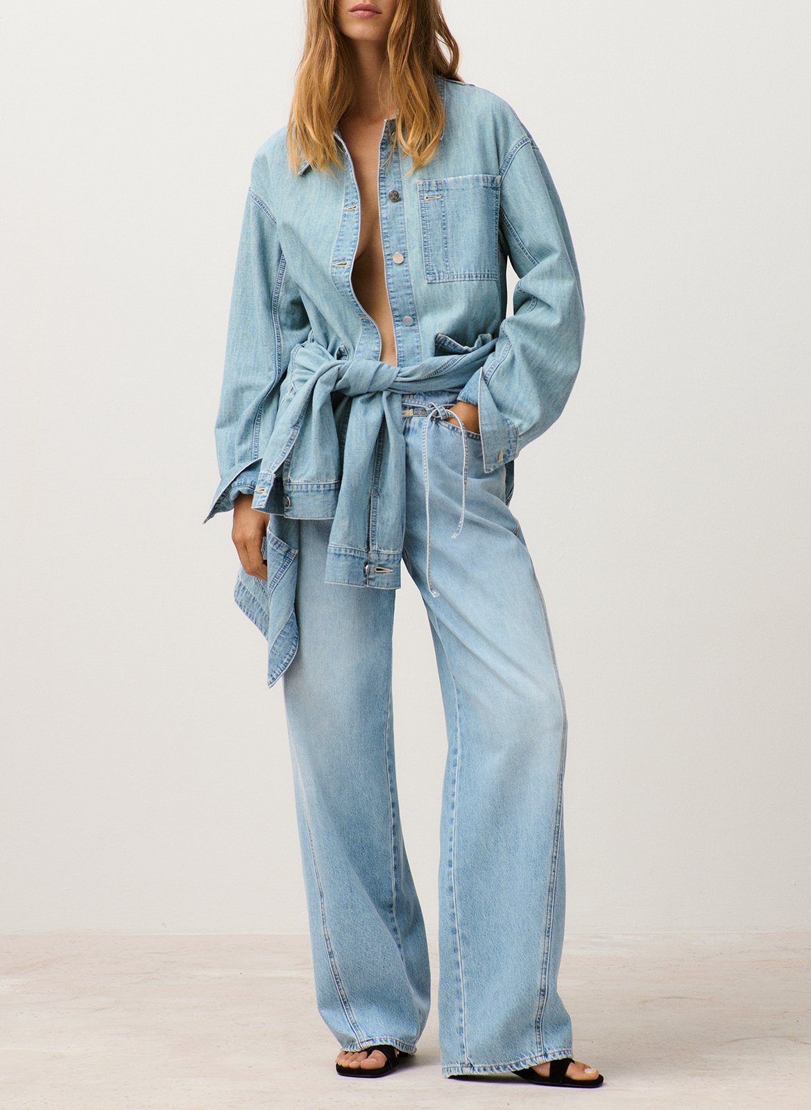 Weit geschnittene Jeans - aus Baumwolle CLOSED Blau