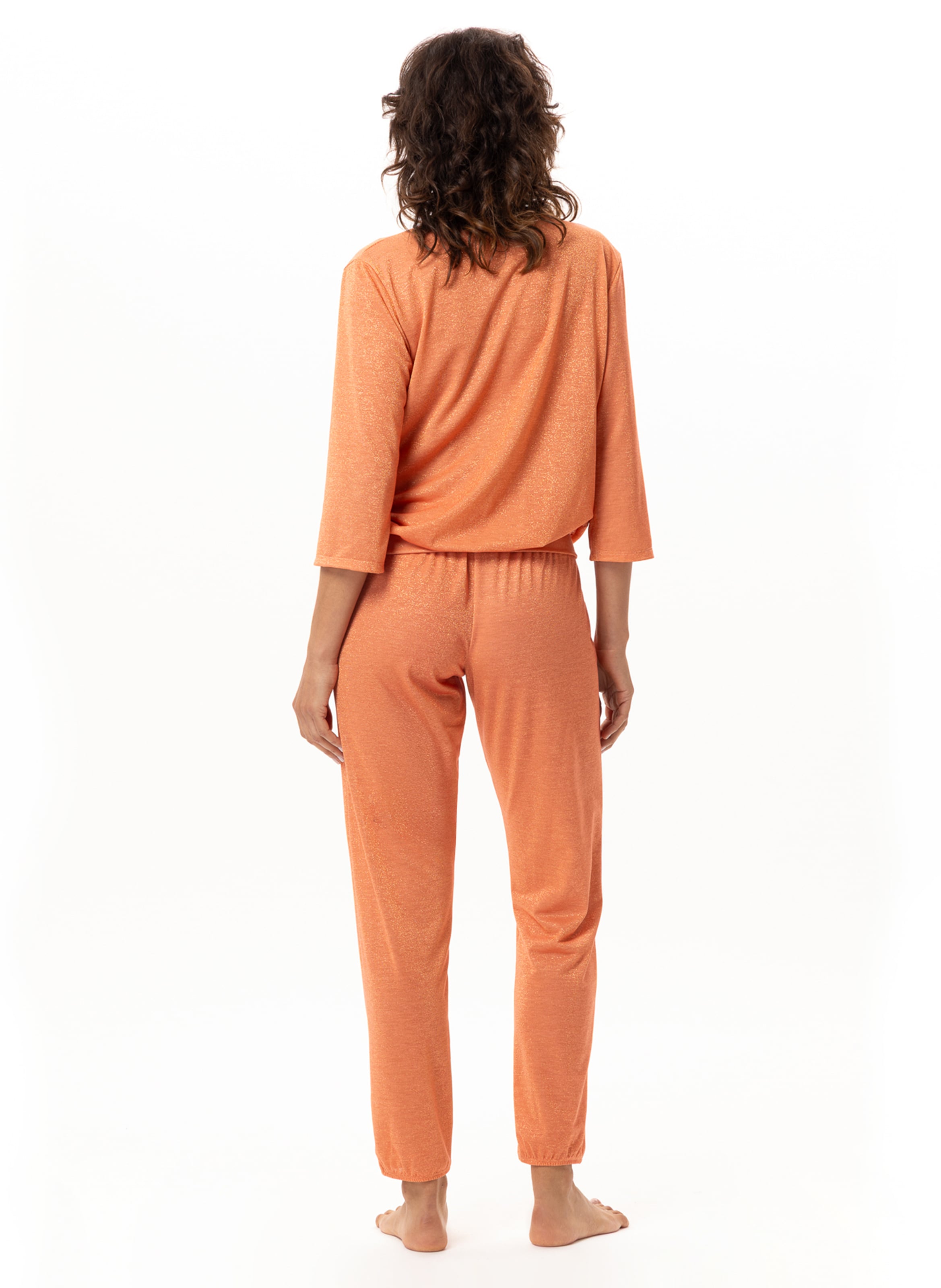 Lurex knit homewear set LE CHAT Orange