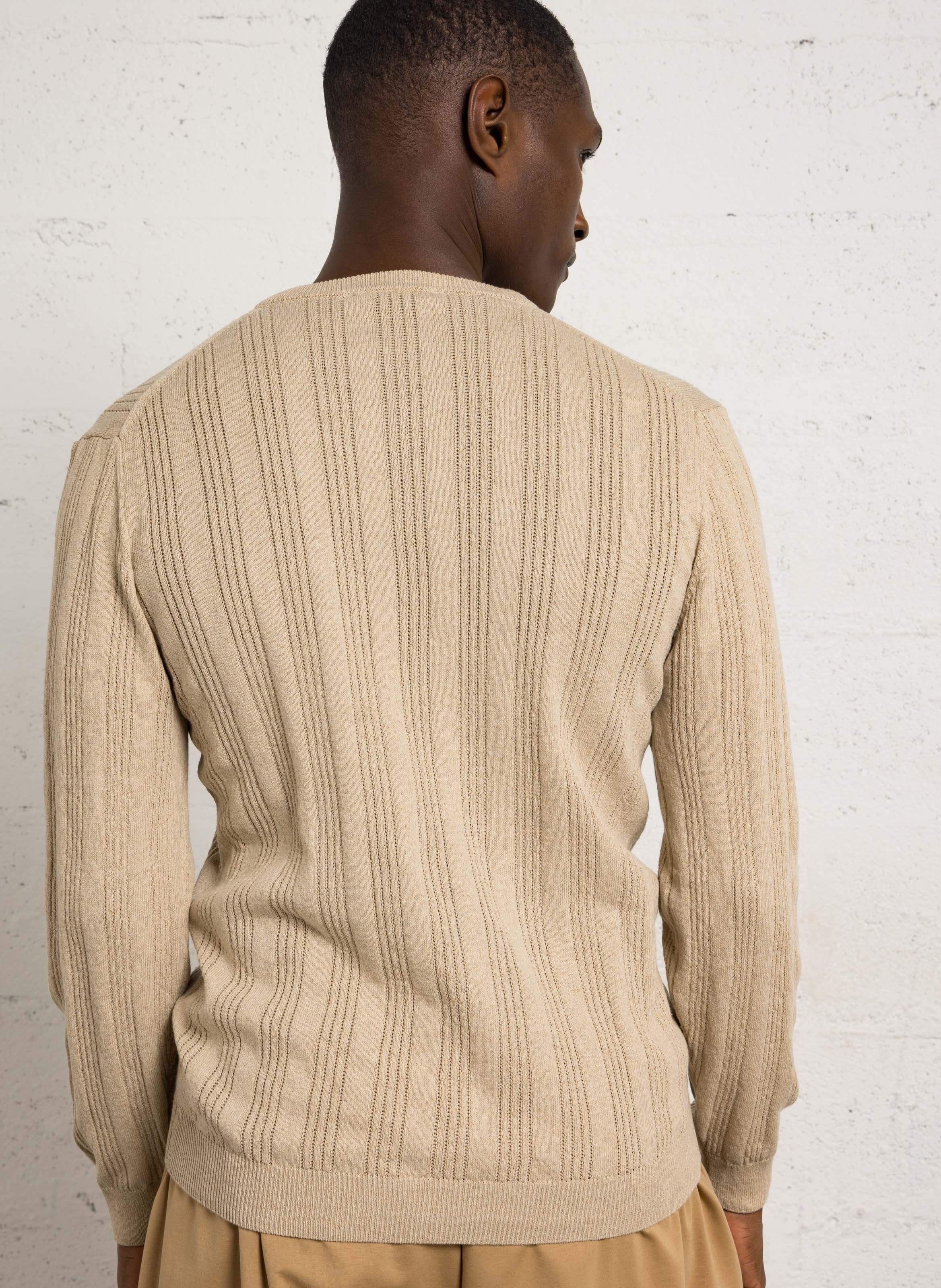 Fitted round neck sweater IMPERIAL Beige