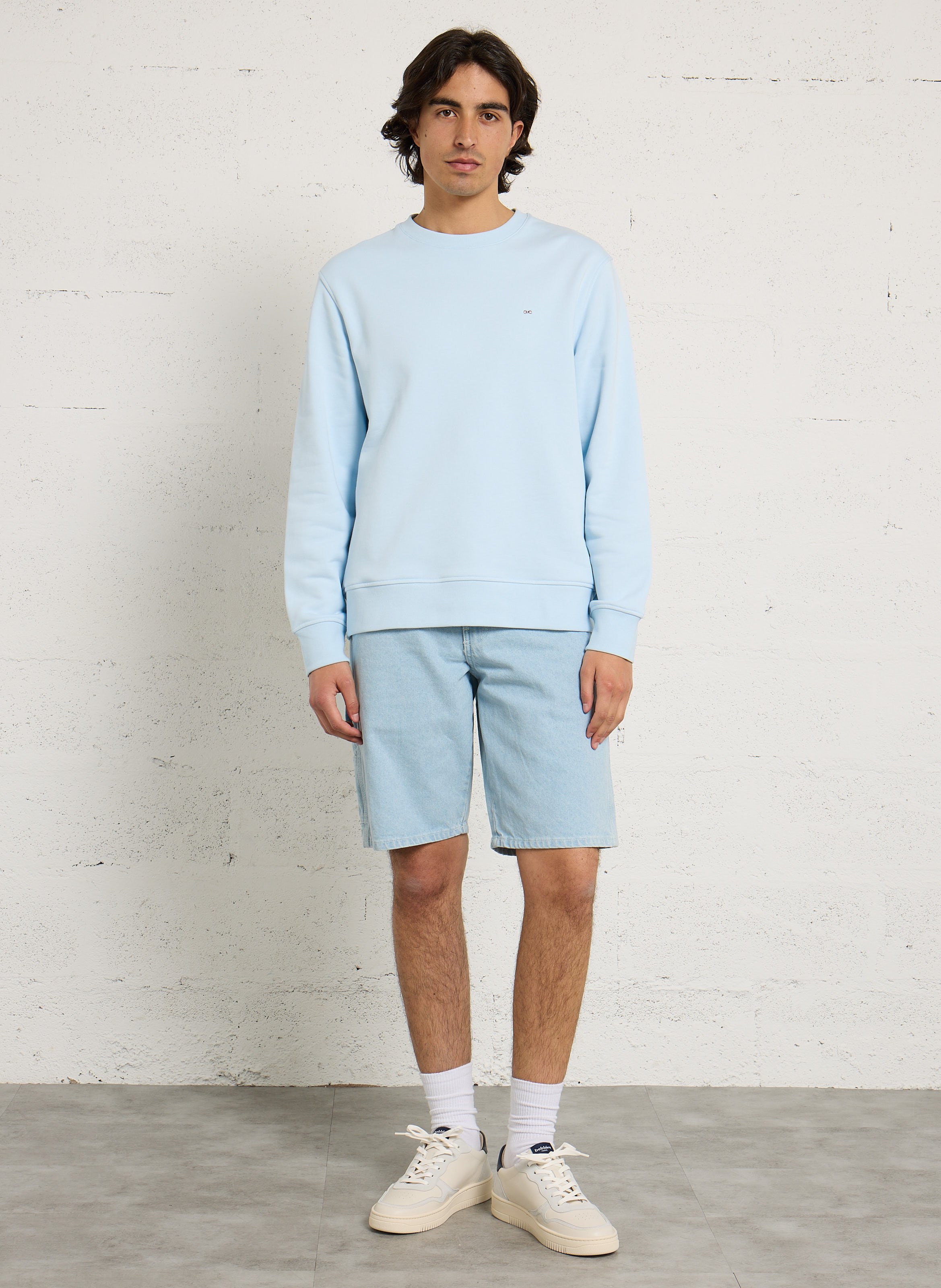 Sweat oversize en coton EDEN PARK Bleu