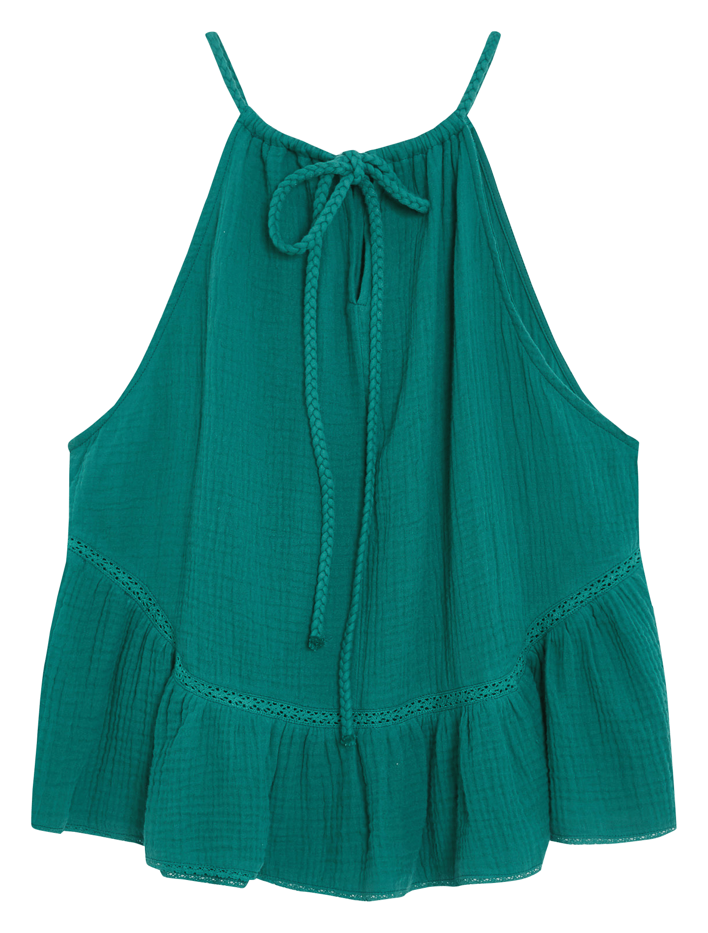 Aimee - Plumetis-Oberteil GRACE ET MILA Grun