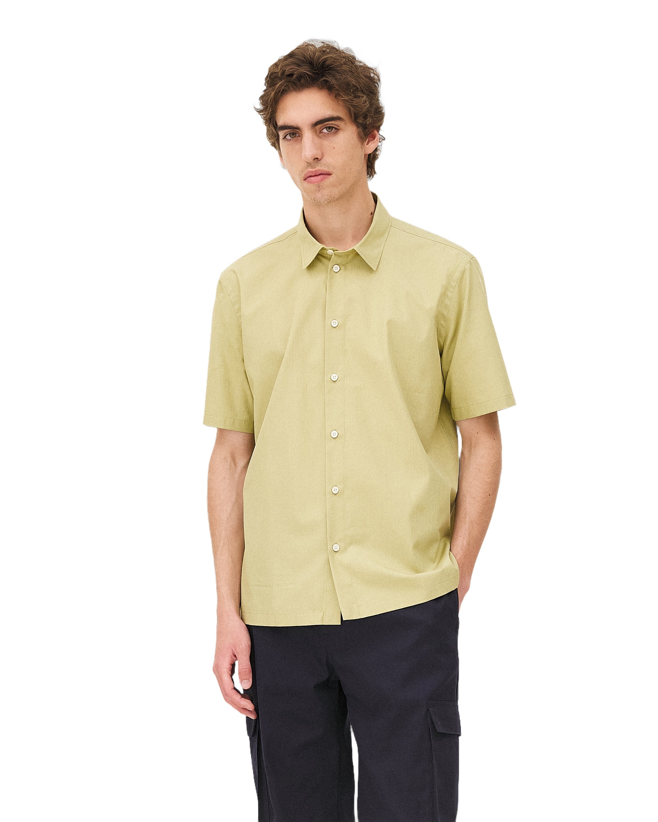 Chemise ajustée rio pistachio Noyoco Vert